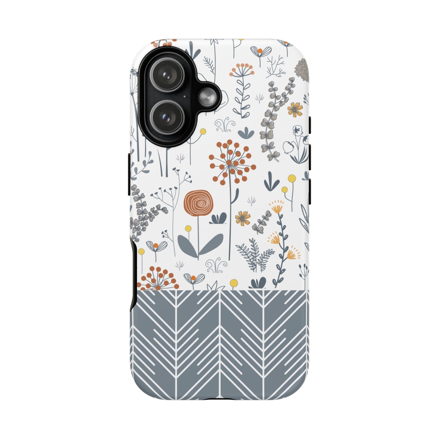 iPhone 17, iPhone 17 Air, iPhone 17 Pro Max Case, Matt & Glossy Finish, Boho Floral