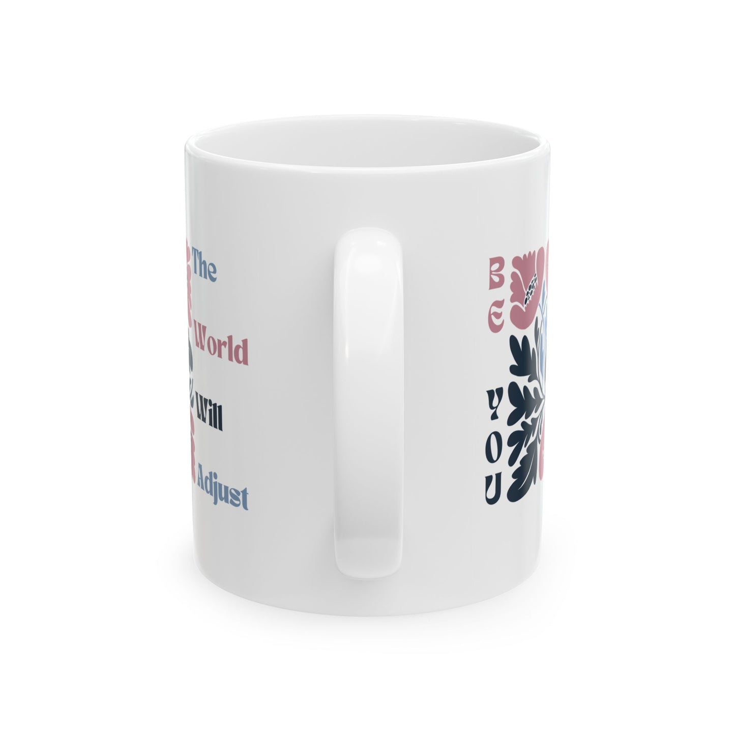 Mug, Inspirational Pink and Blue Matisse Flowers Be You Quote, Coffee Cup Gift for Her, Floral Tea Mug, Motivational Ceramic Cup, Unique