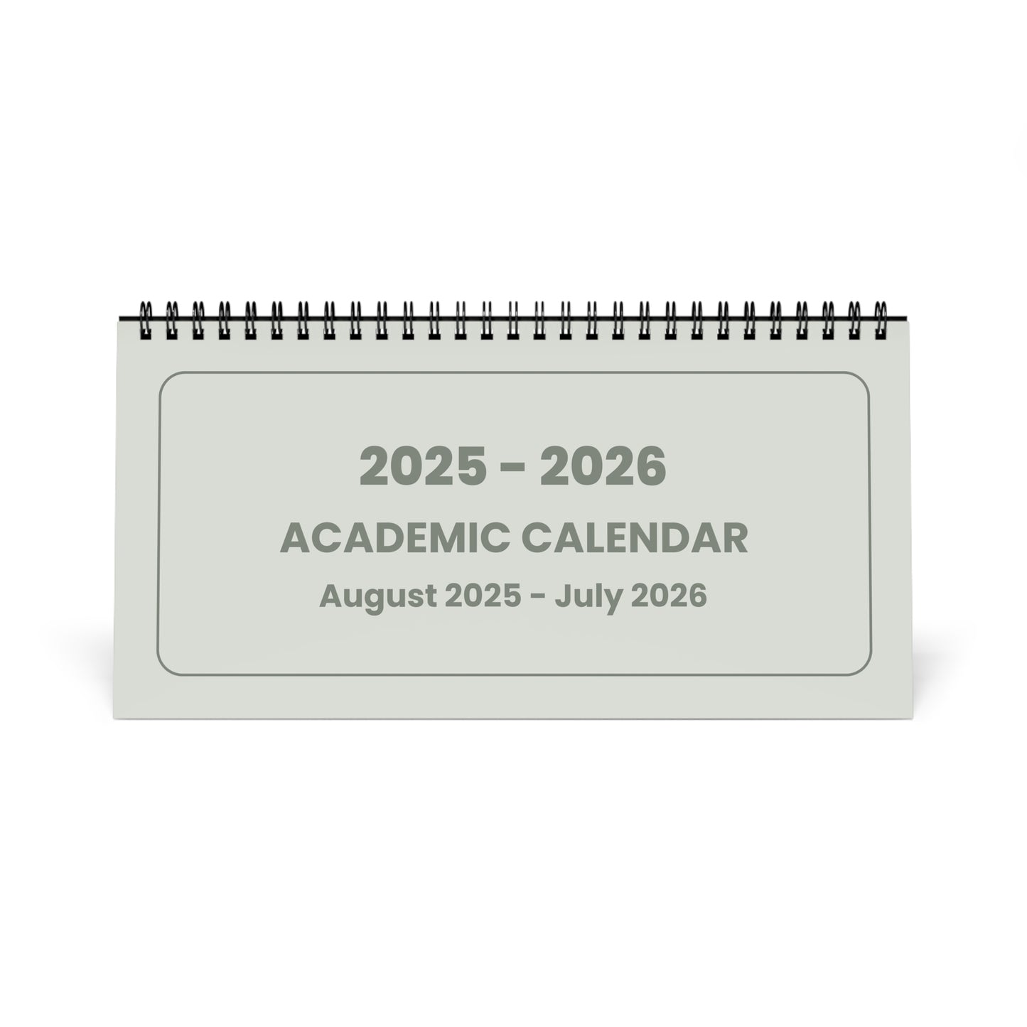 Academic Desktop Calendar 2025-2026, August-July, Moted Boho Earthy Design, Planner, Organizer, Back to School Gift for Students Teachers
