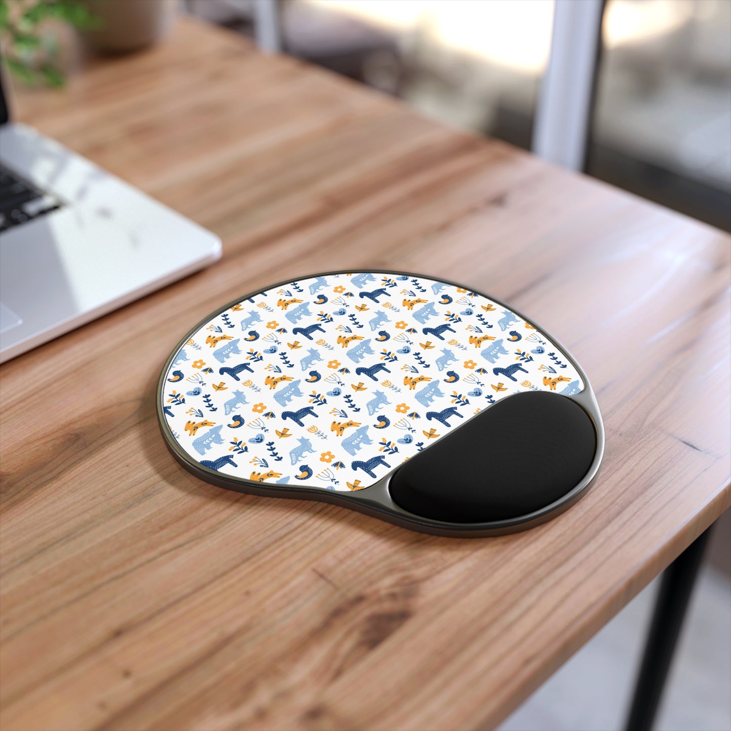Mouse Pad with Wrist Rest, Ergonomic Mousepad with Wrist Support, Gaming Mousepad, Nordic Scandinavian Style Inspired Home Office Decor