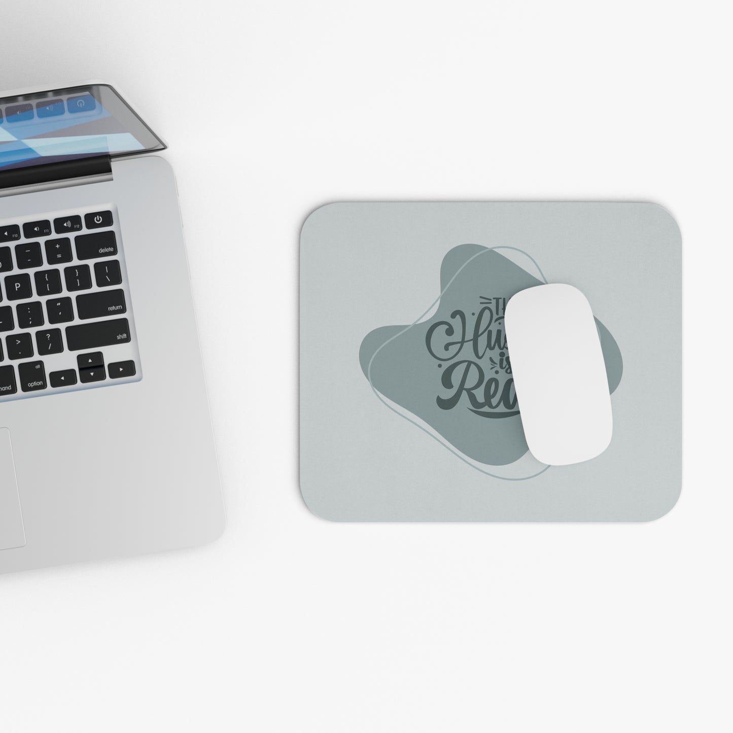 Stylish Hustle Mouse Pad | Motivational Desk Accessory, Office Gift, Work from Home Decor, Unique Gift for Entrepreneurs