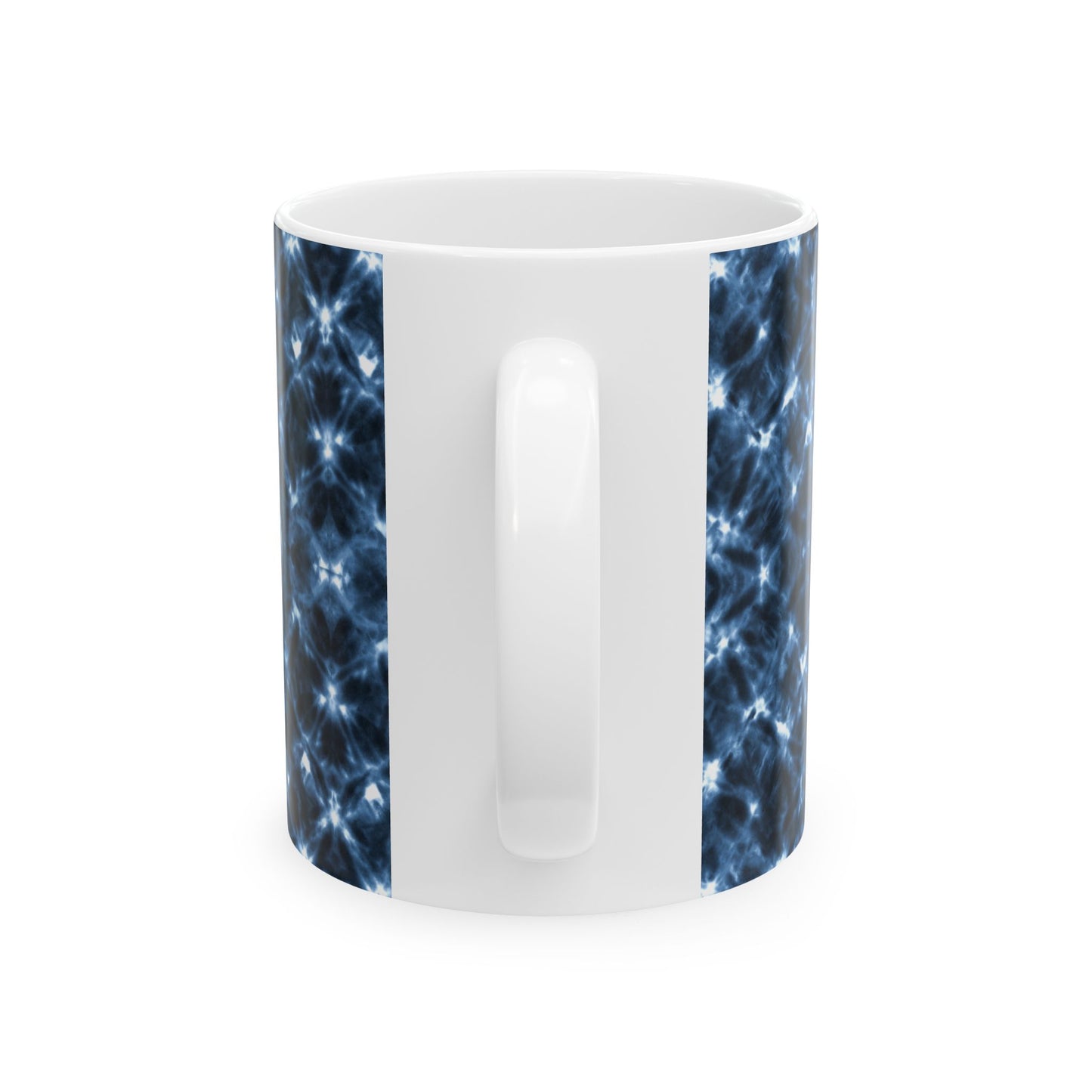 Tie Dye Shibori Print Ceramic Coffee Mug | Indigo Indian Design, Blue and White Tea Cup, Gift for Coffee Lovers, Gift for Her, Gift for Boss