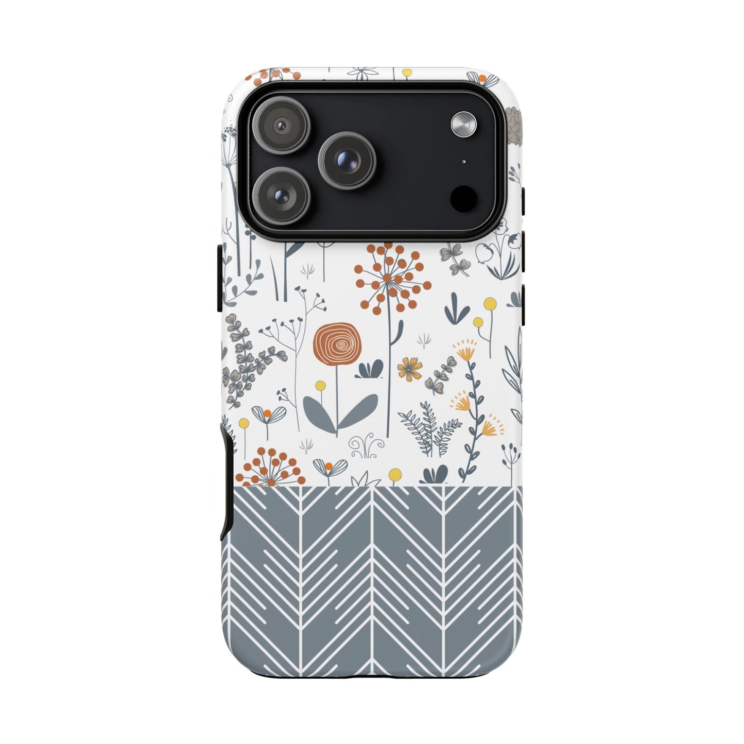iPhone 17, iPhone 17 Air, iPhone 17 Pro Max Case, Matt & Glossy Finish, Boho Floral