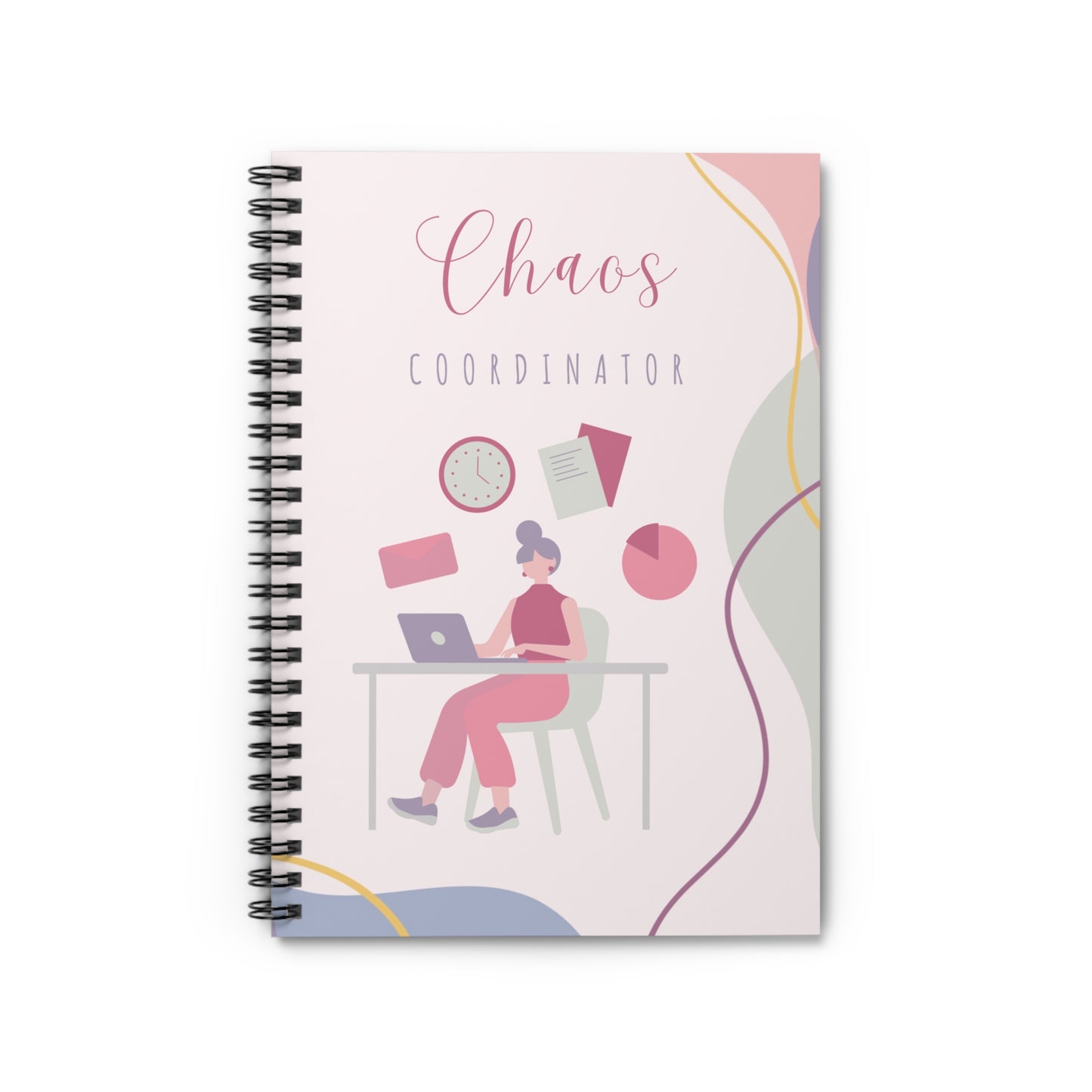 Chaos Coordinator Spiral Notebook - Perfect for Organizing, Gift for Managers, Students, Planners, Journals, Work and School