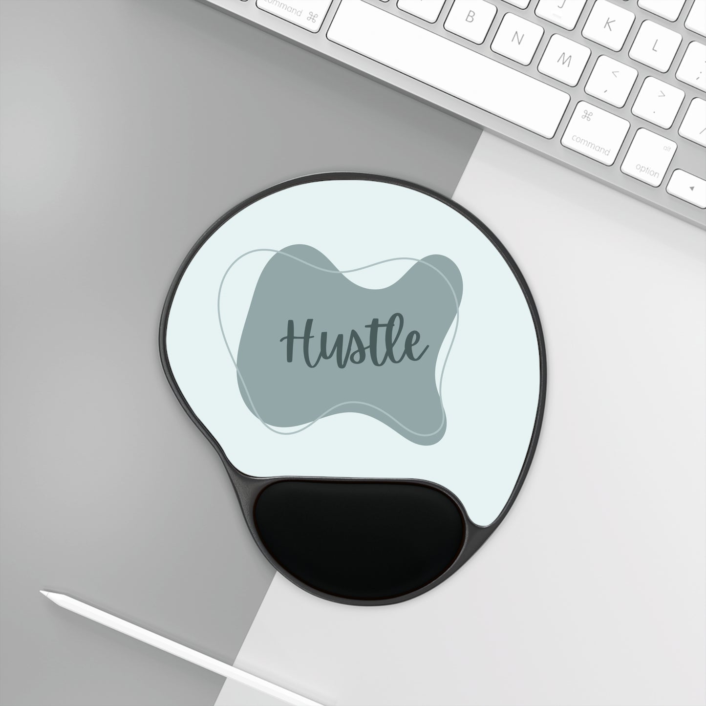 Motivational Mouse Pad with Wrist Rest - Perfect for Office, Home, Gaming, Gifts, Hustle Inspiration
