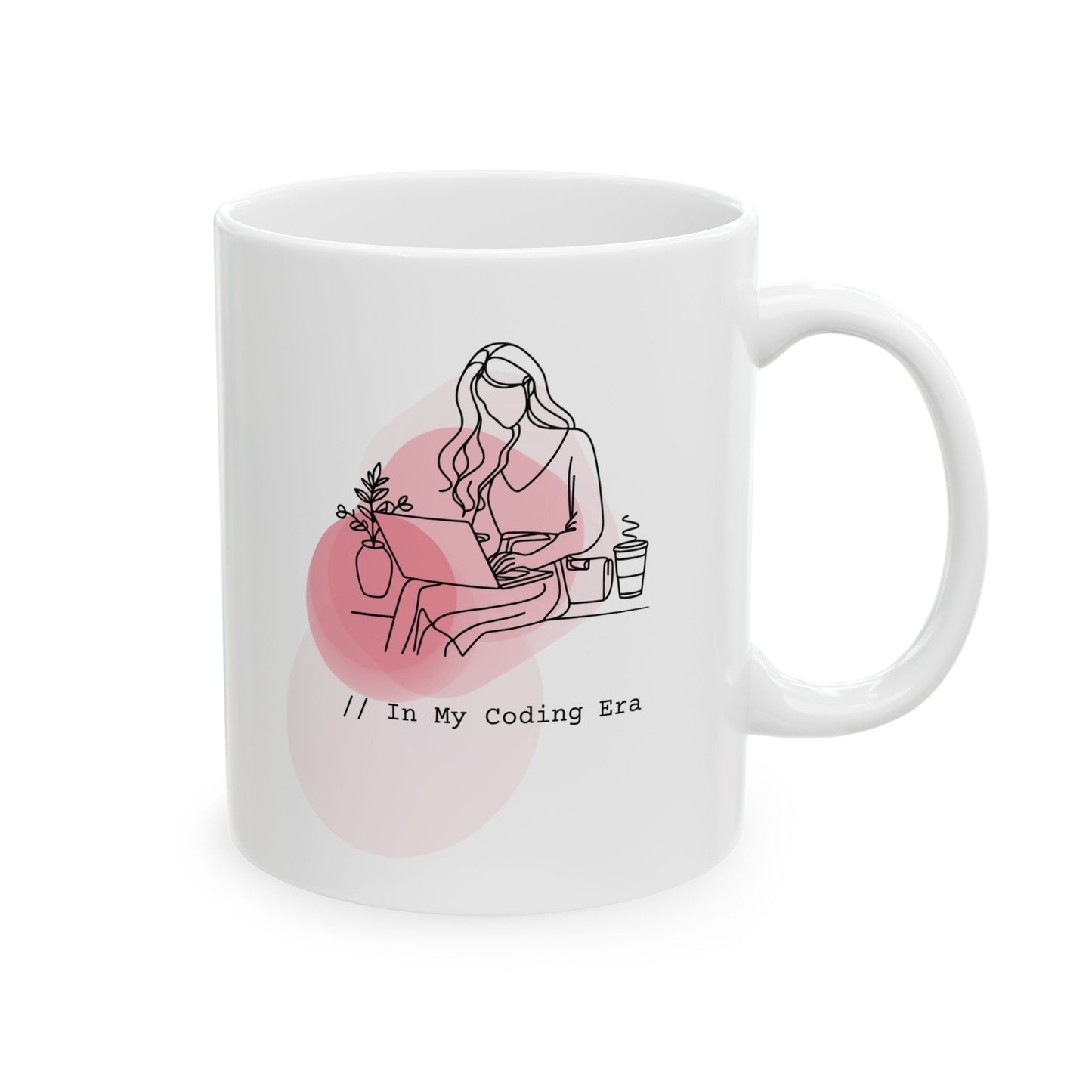 Ceramic Mug for Programmers, Coffee Cup for Women in Tech, In my Coding Era Mug, Computer Science Gift, Coding Enthusiast Present