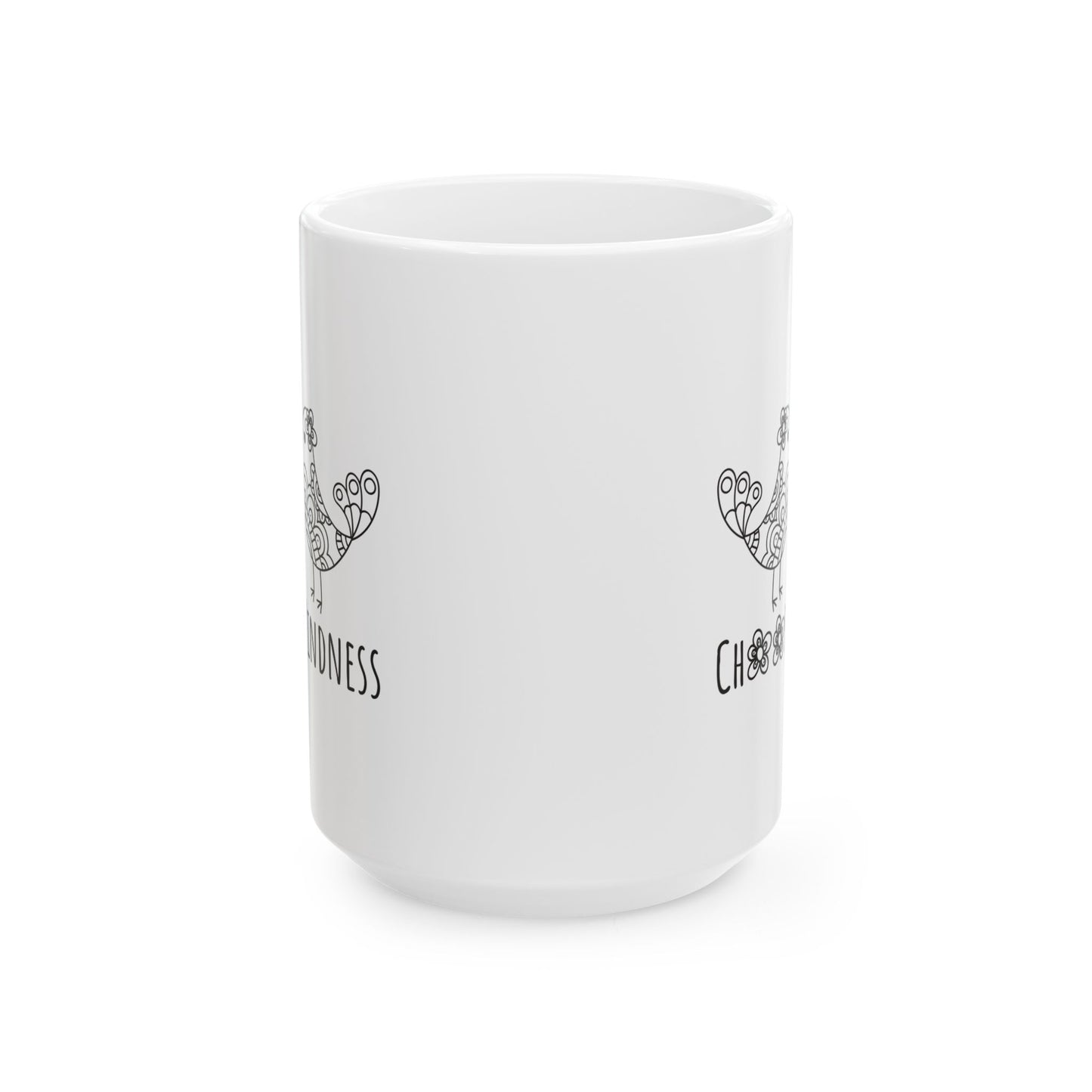 Inspirational Ceramic Mug - Choose Kindness, 11oz/15oz Motivational Tea Cup, Gift for Friends, Positive Affirmation Mug, BPA Free
