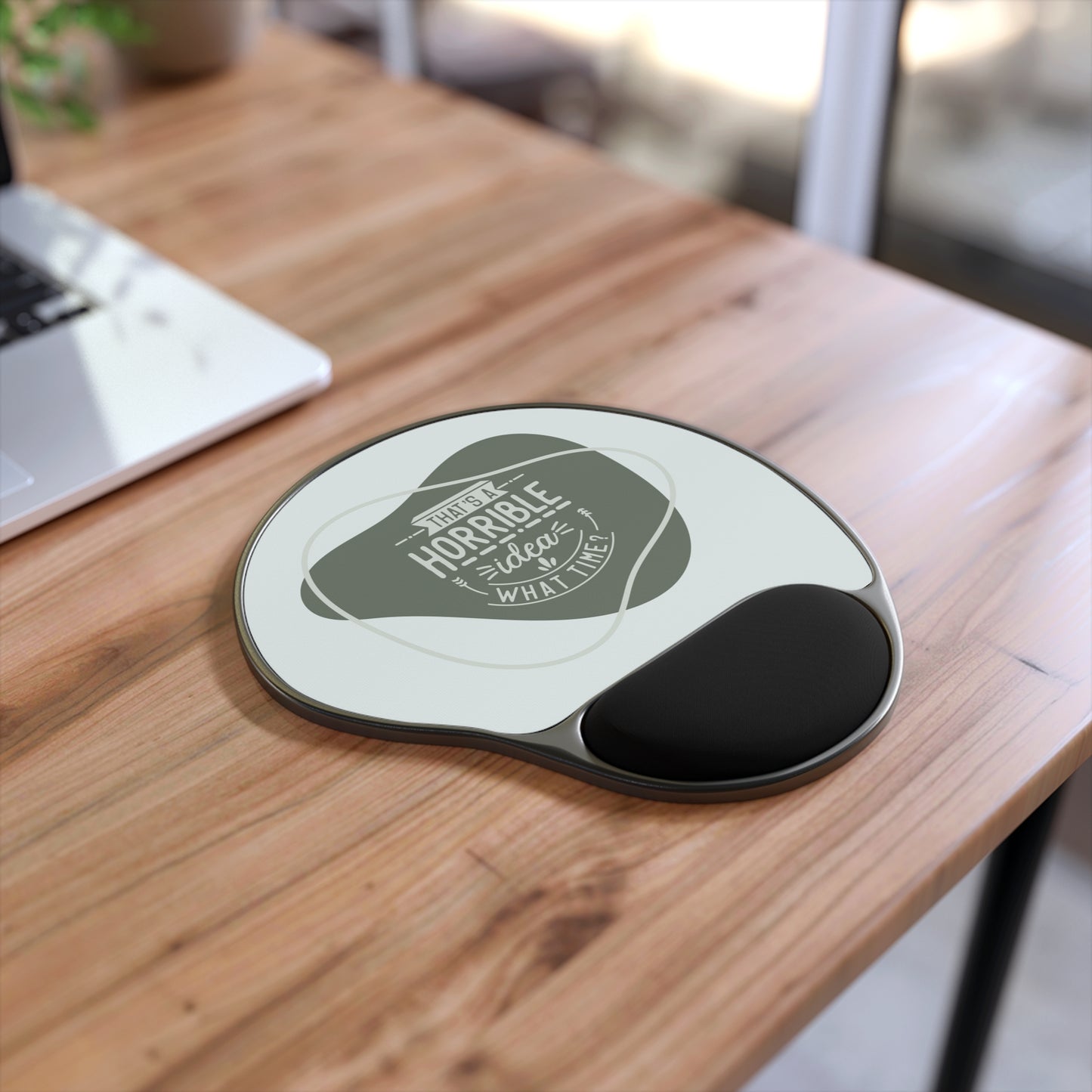 Funny Mouse Pad with Wrist Rest, Office Desk Accessories, Gift for Coworkers, Work From Home Humor, Computer Accessory