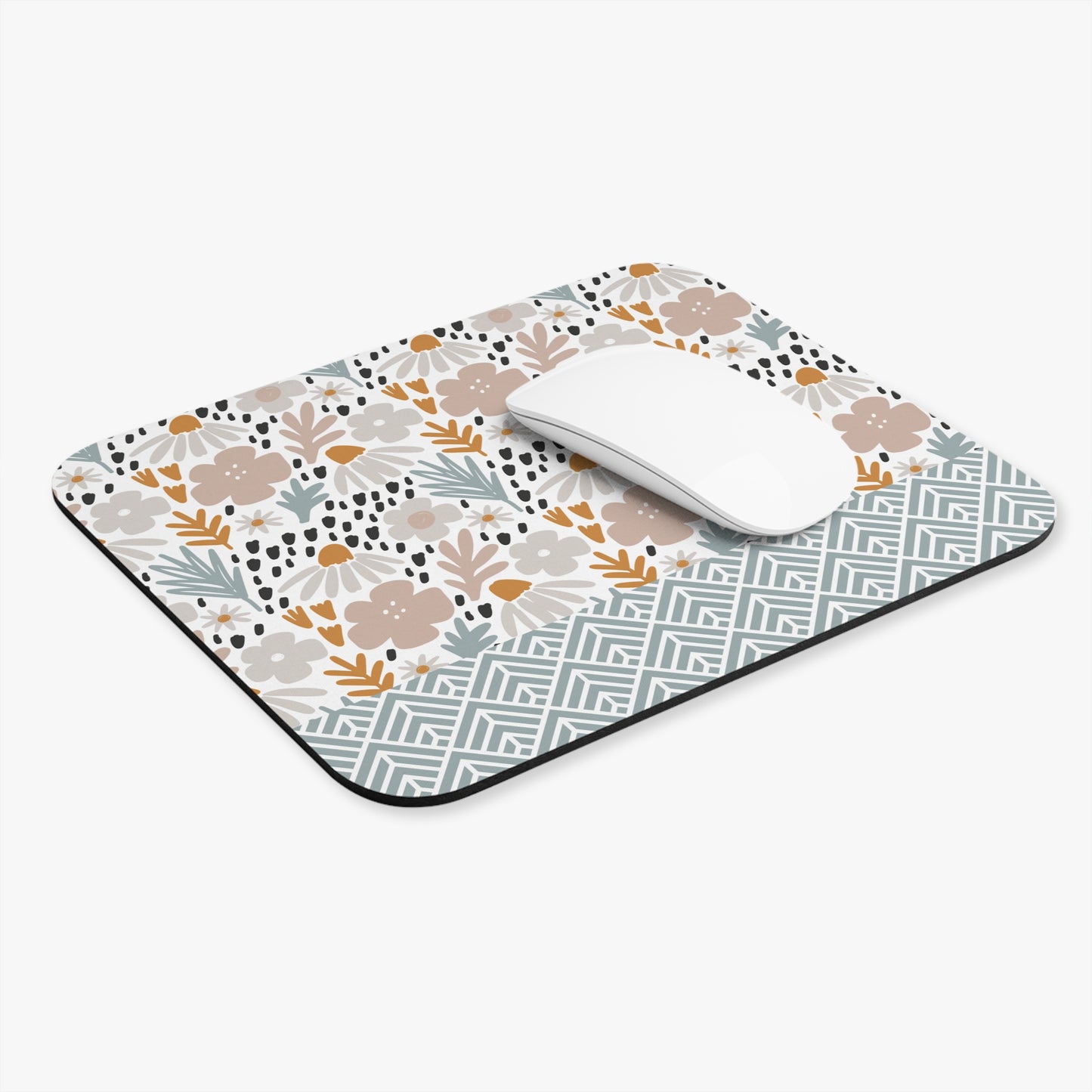 Floral Mouse Pad - Cute Desk Accessory, Office Gift, Decorative Mouse Mat, Laptop Essentials, Computer Decor