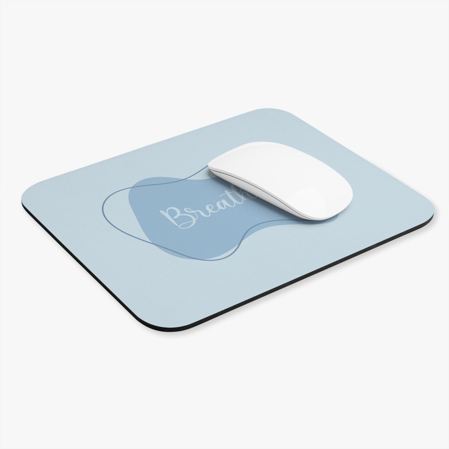 Calm Breathe Mouse Pad, Desk Mat, Office Decor, Gift for Students, Home Office Essential, Relaxation Accessory