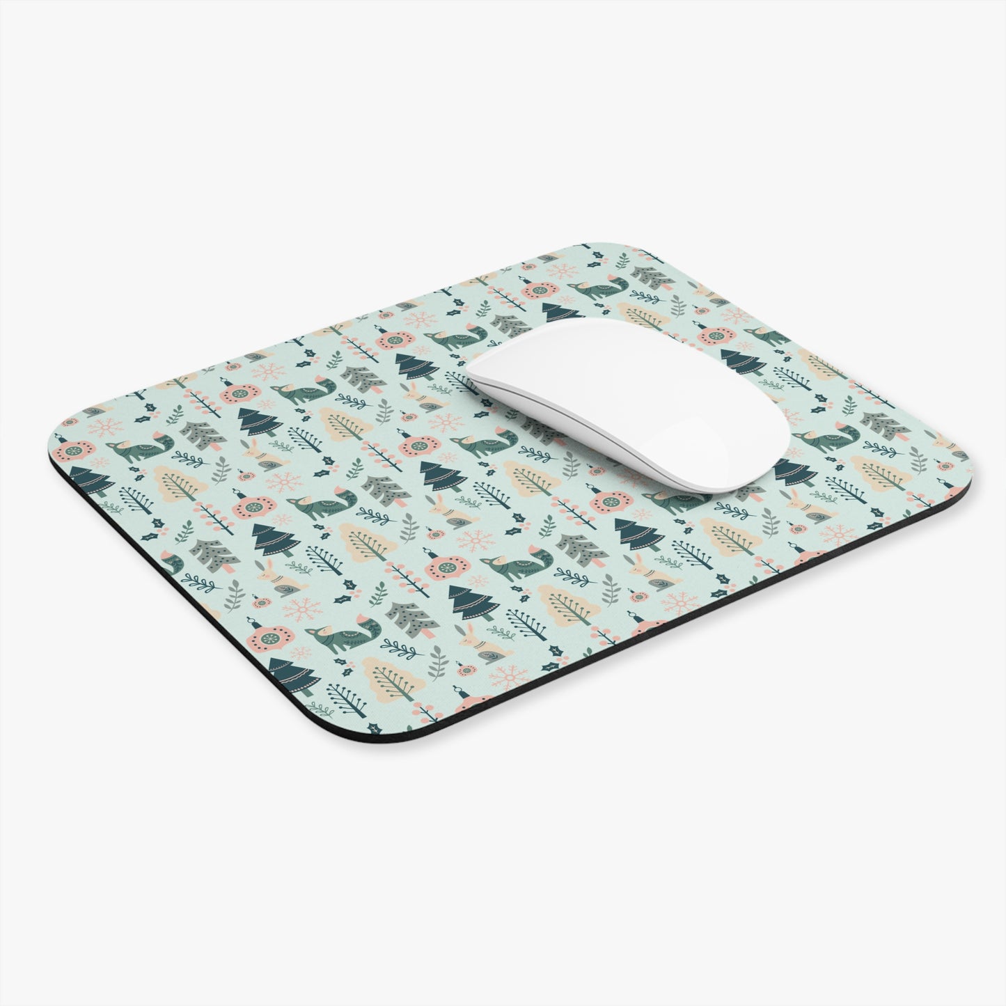Whimsical Forest Mouse Pad, Cute Desk Mat, Nature Mousepad, Woodland Decor, Office Gift, Animal Print Mousepad