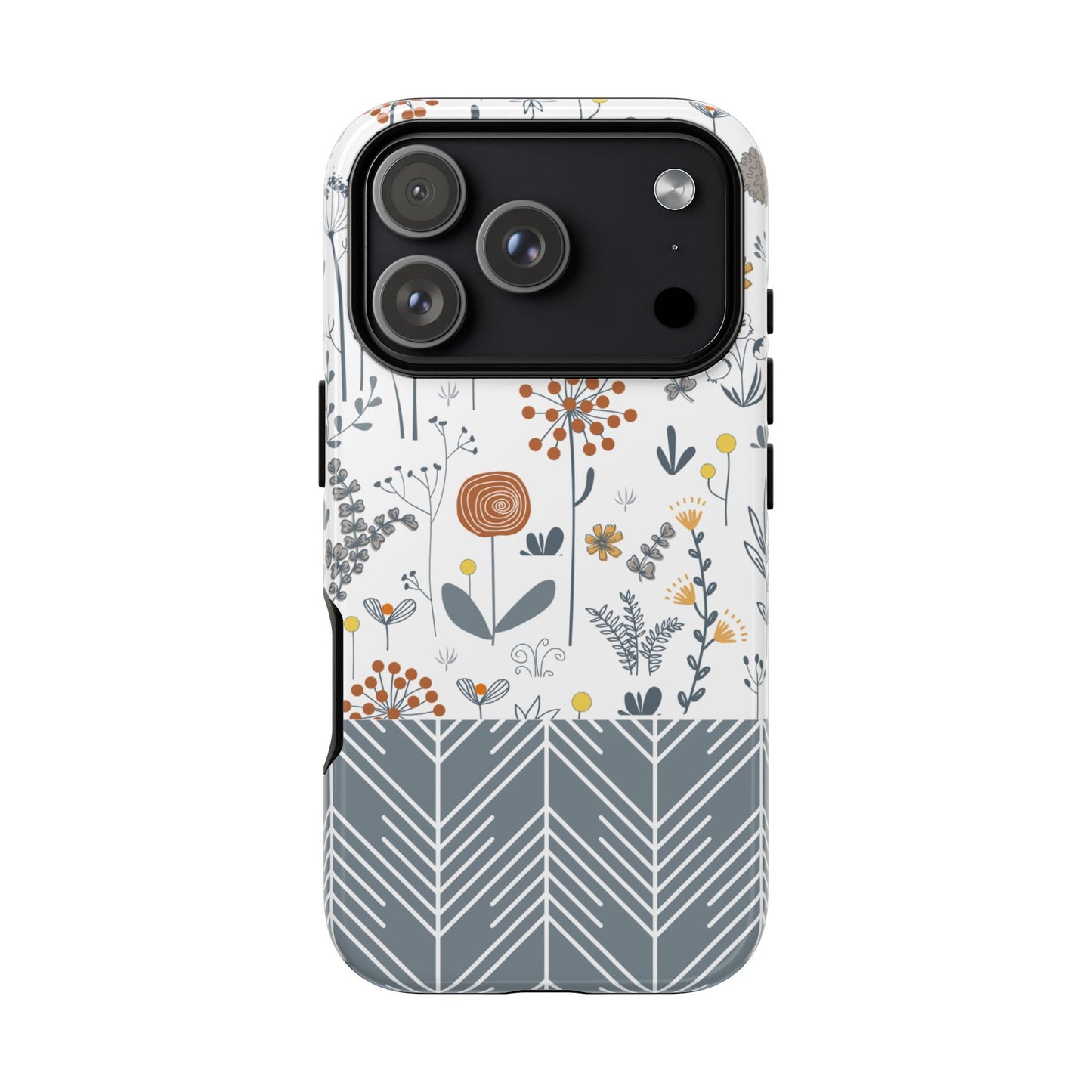 iPhone 17, iPhone 17 Air, iPhone 17 Pro Max Case, Matt & Glossy Finish, Boho Floral