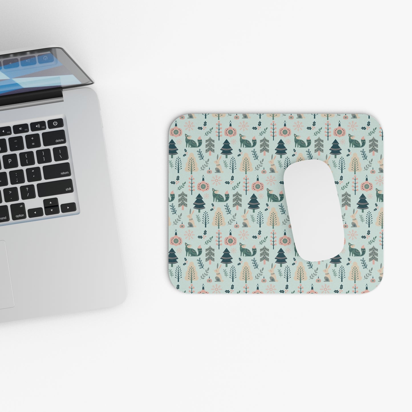 Whimsical Forest Mouse Pad, Cute Desk Mat, Nature Mousepad, Woodland Decor, Office Gift, Animal Print Mousepad