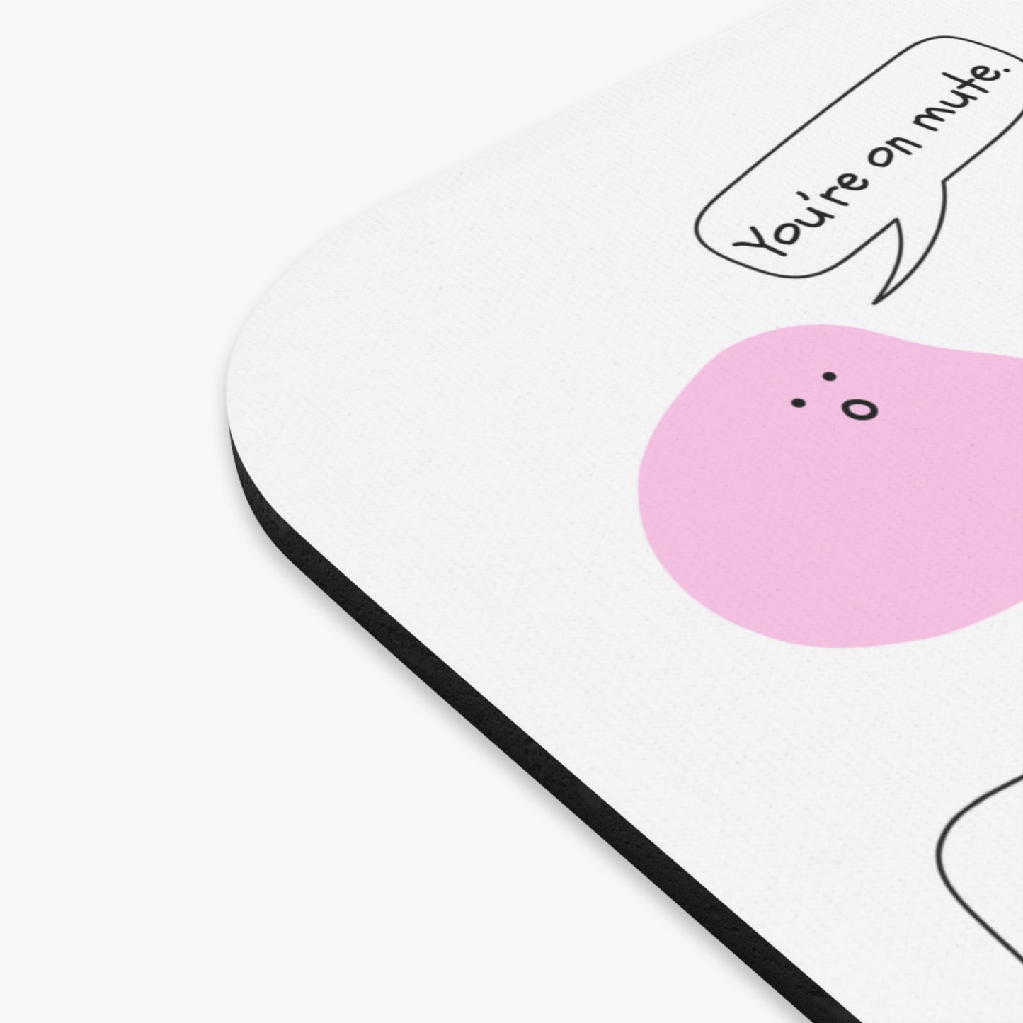 Funny Mouse Pad, Remote Work Humor, Conference Call Bingo, Work from Home Essentials, Funny Gift for Coworker, Gift for Boss, Blob-White