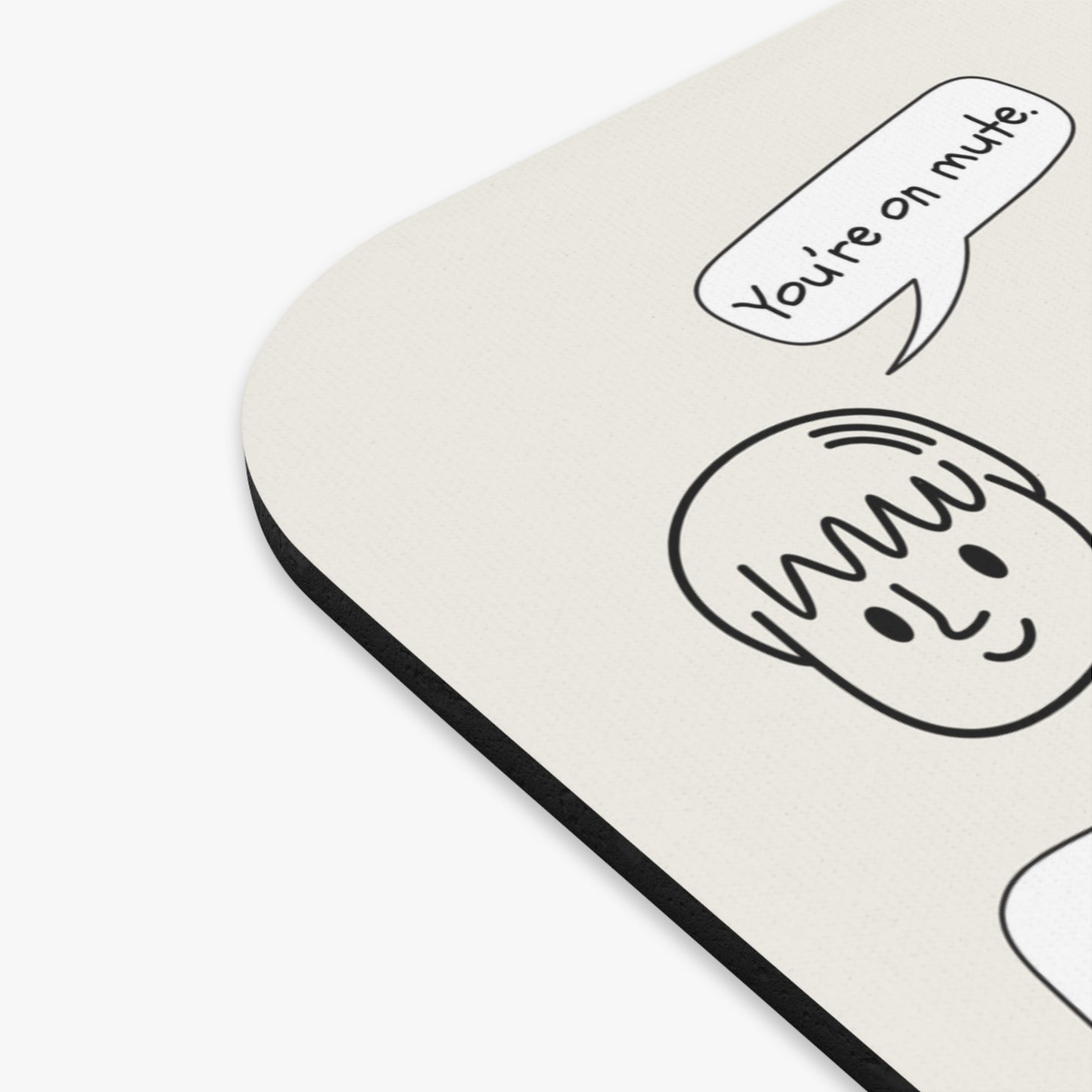 Funny Mouse Pad, Remote Work Humor, Conference Call Bingo, Work from Home Essentials, Funny Gift for Coworker, Gift for Boss, Doodle-Beige