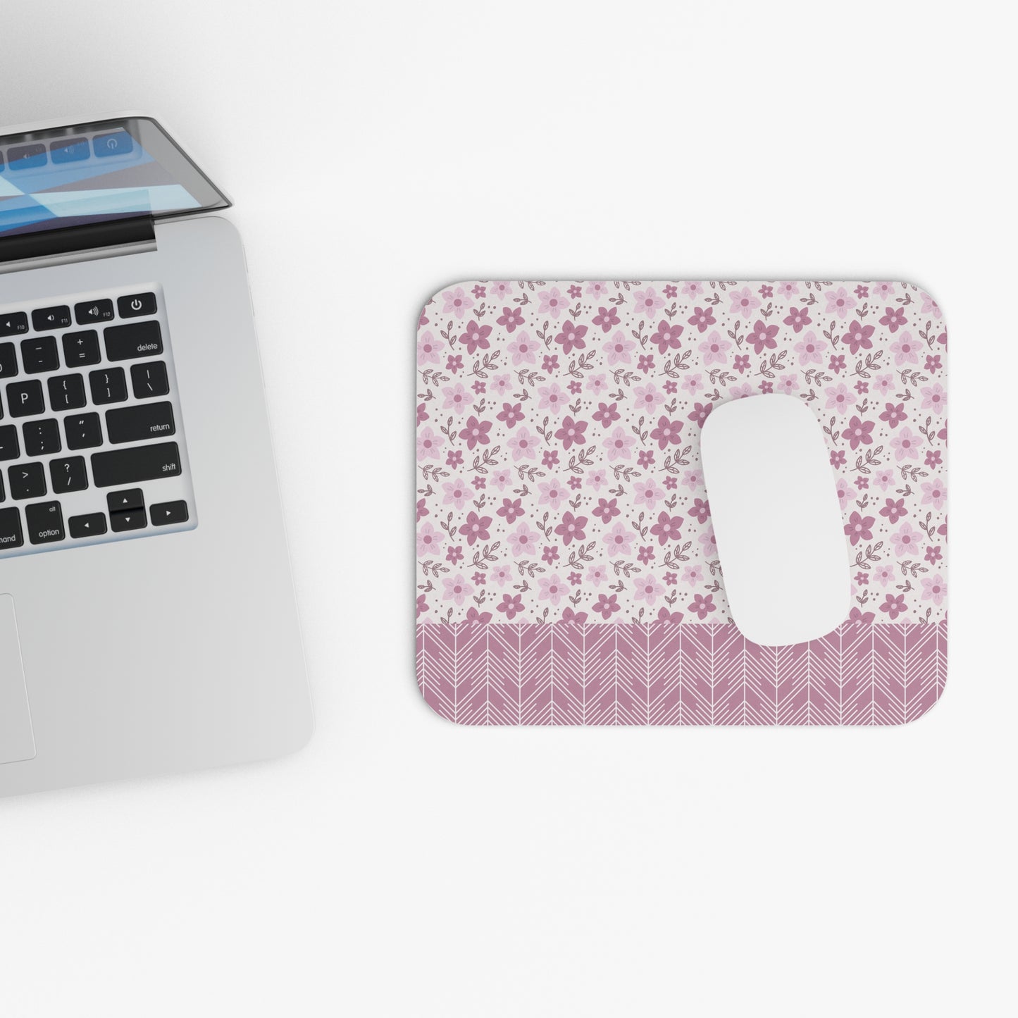 Floral Mouse Pad - Cute Desk Accessory, Office Decor, Gift for Her, Flower Pattern, Computer Mat