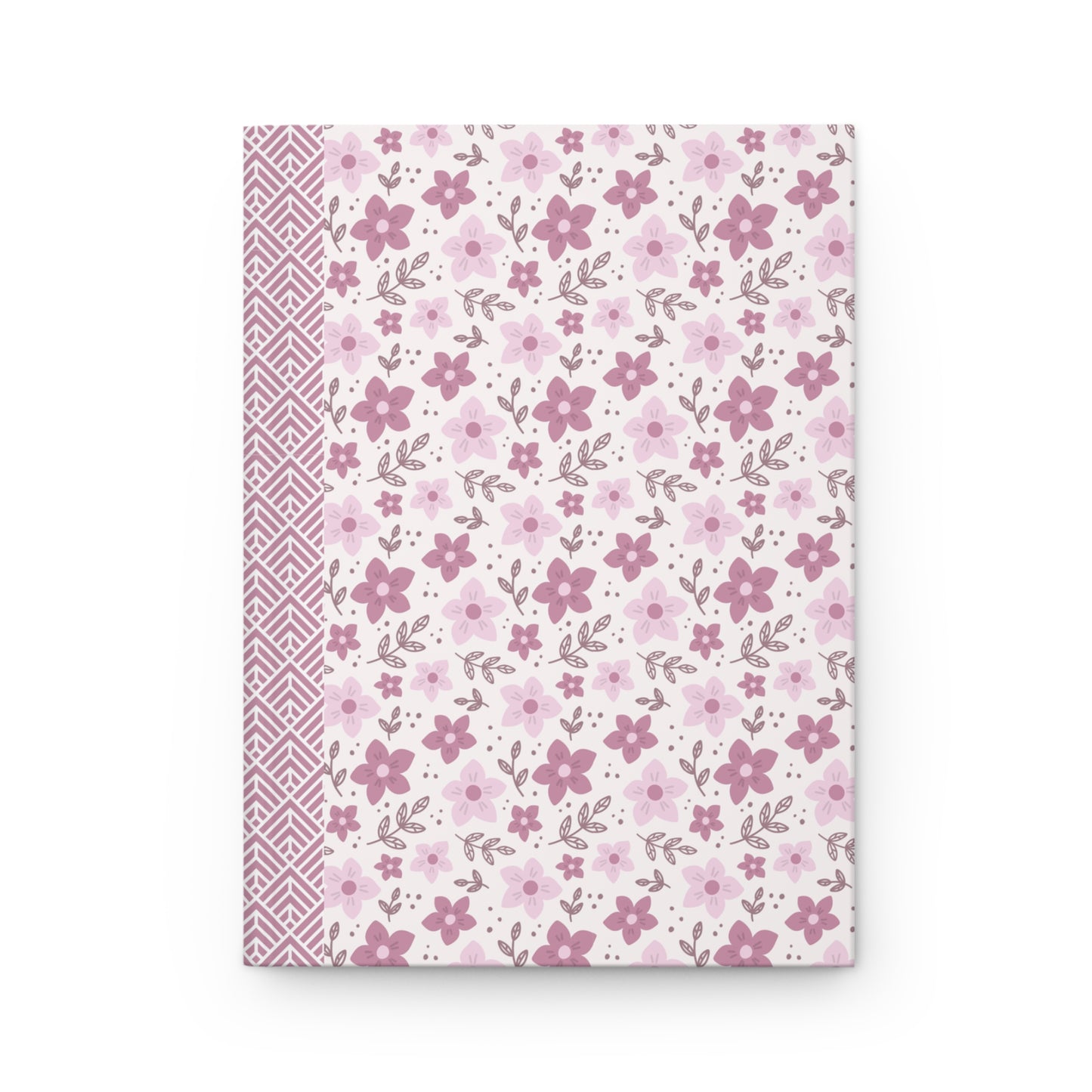Pink Floral Hardcover Journal | Elegant Notebook for Writing, Journaling, Gift for Her, Inspiration Diary, Floral Design Notes