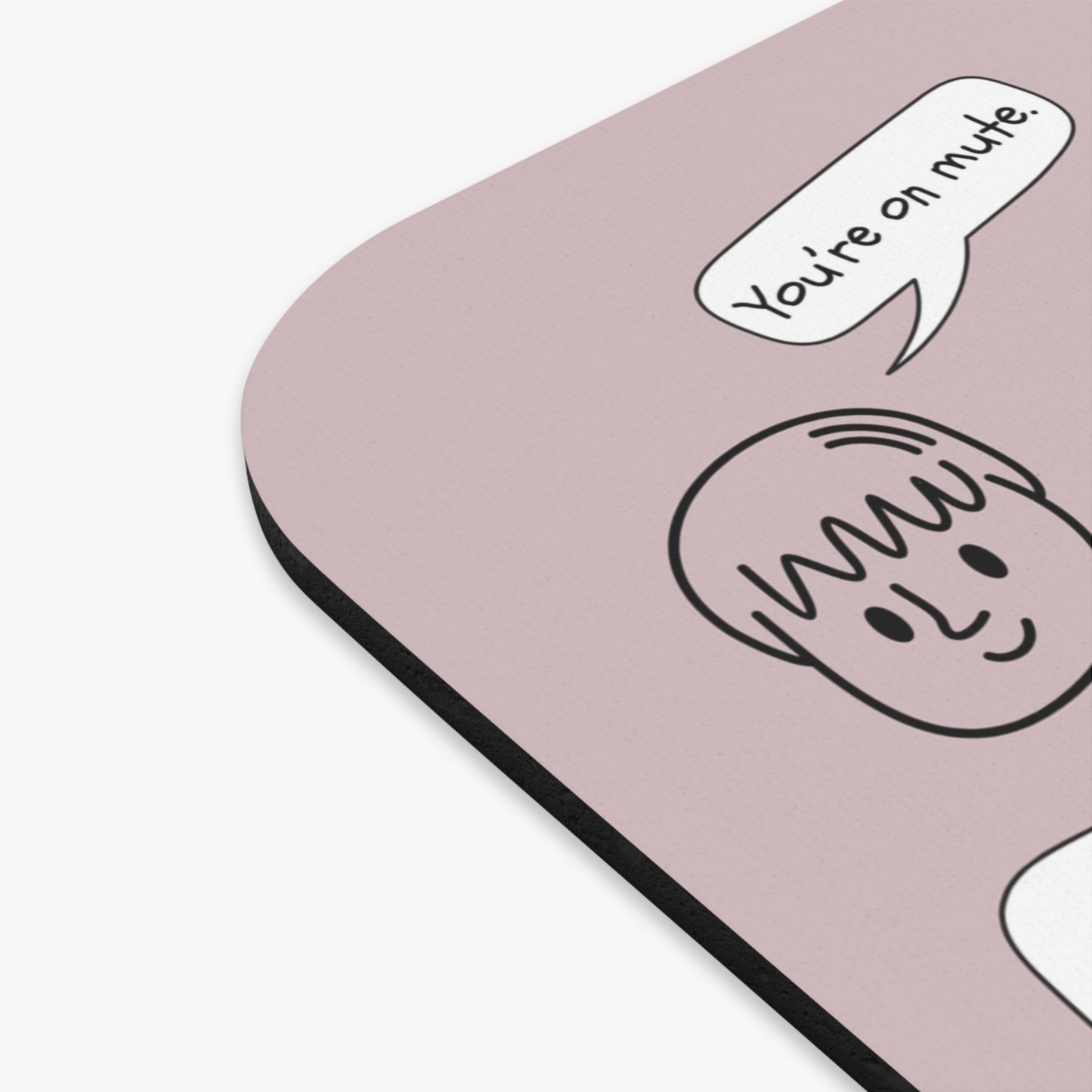 Funny Mouse Pad, Remote Work Humor, Conference Call Bingo, Work from Home Essentials, Gift for Coworker, Gift for Boss, Doodle-Dusty Rose