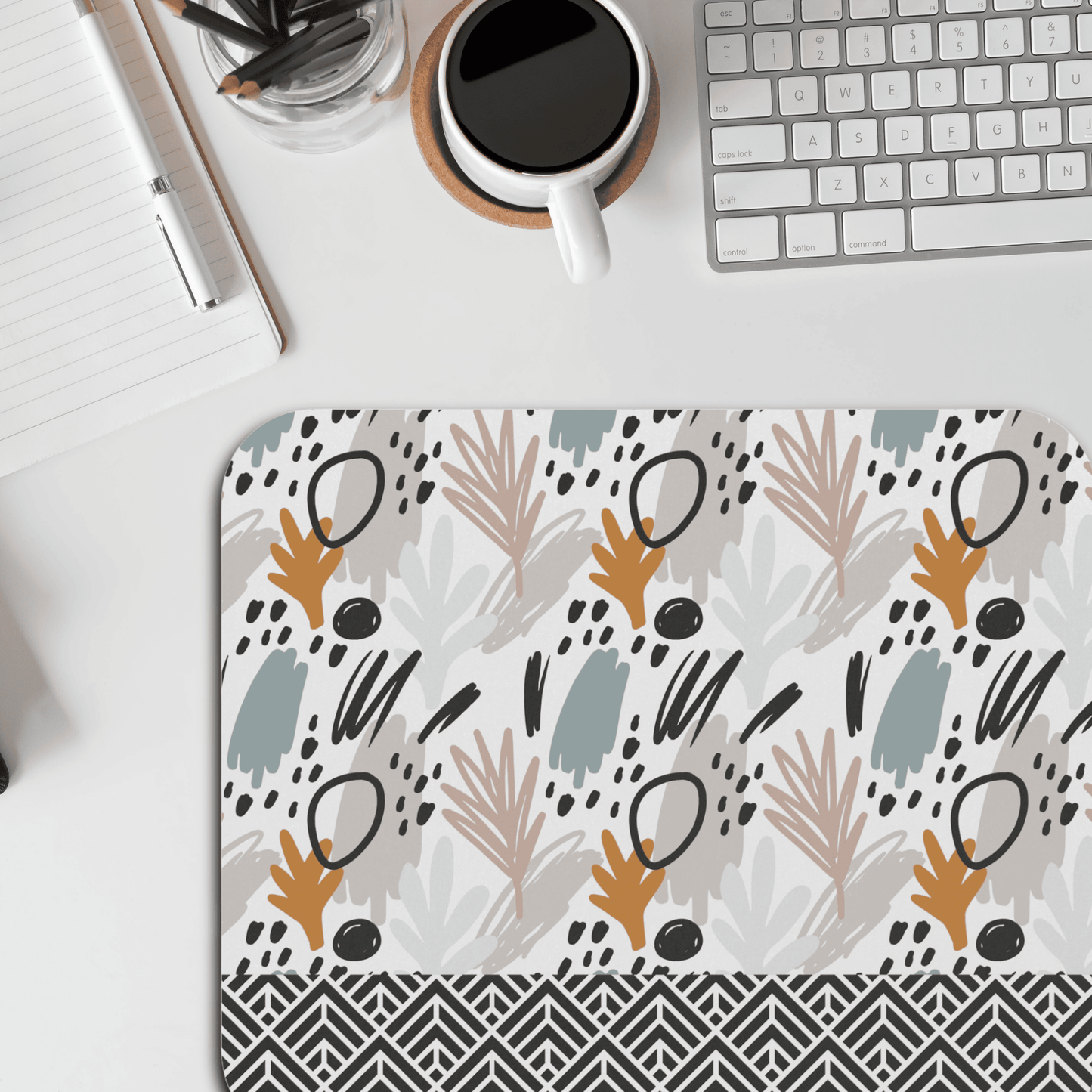 Stylish Rectangular Mouse Pad - Modern Desk Accessory for Home Office, Unique Gift for Students and Professionals, Desk Decor, Eco-Friendly