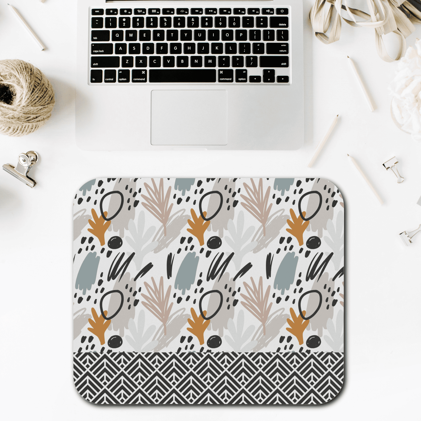 Stylish Rectangular Mouse Pad - Modern Desk Accessory for Home Office, Unique Gift for Students and Professionals, Desk Decor, Eco-Friendly