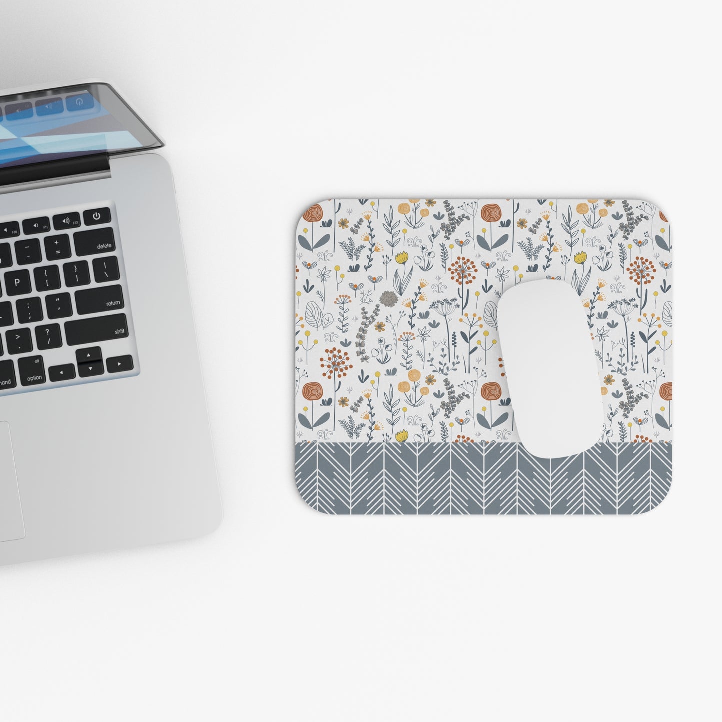 Floral Mouse Pad - Elegant Desk Accessory, Home Office Decor, Gift for Students, Floral Mousepad, Working from Home Essentials