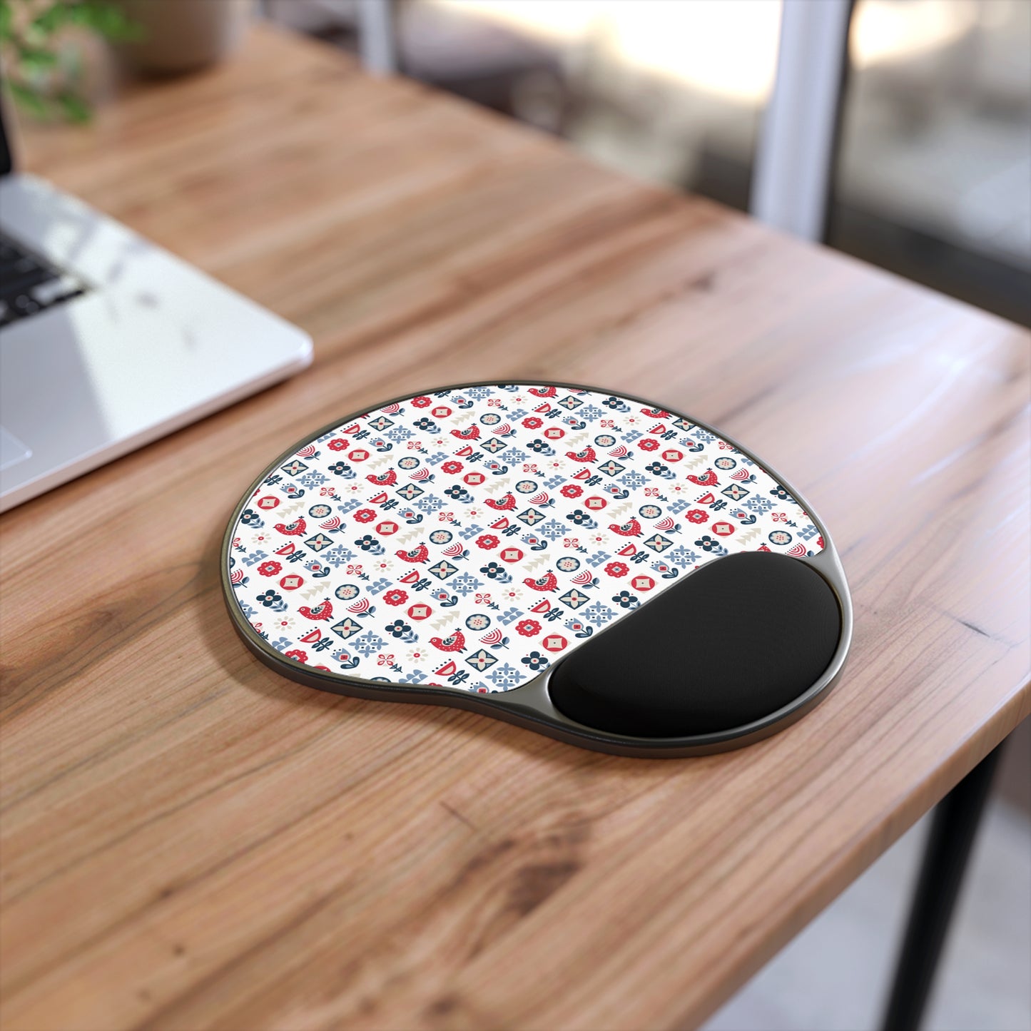 Mouse Pad with Wrist Rest, Ergonomic Mousepad with Wrist Support, Gaming Mousepad, Nordic Scandinavian Style Inspired Home Office Decor