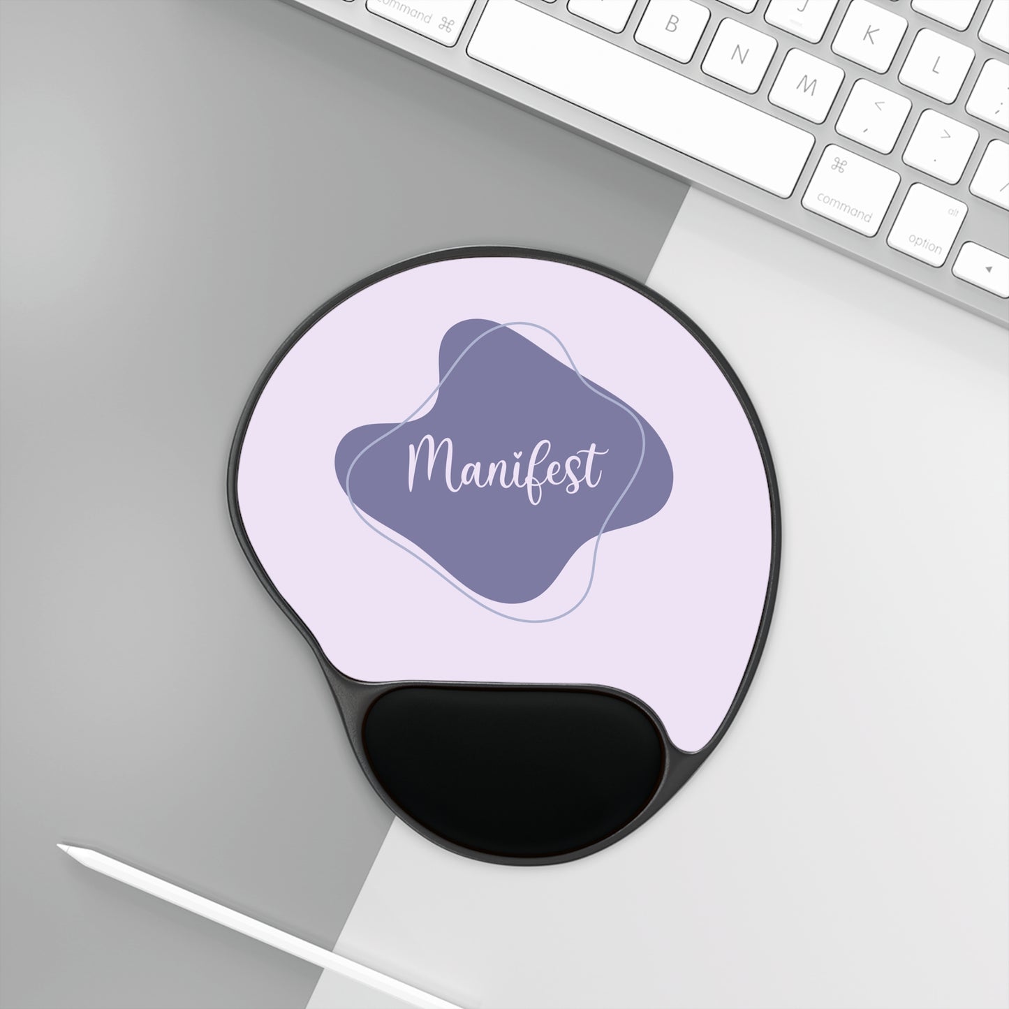 Manifest Mouse Pad with Wrist Rest, Perfect for Home Office, Gift for Students, Desk Accessories, Motivational Decor, Productivity