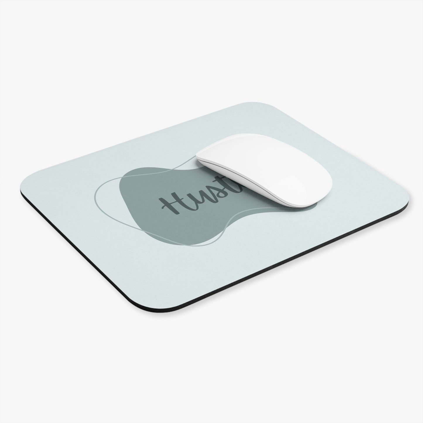 Motivational Mouse Pad - Hustle Desk Accessory, Office Gift, Work From Home Decor, Productivity Tool, Minimalist Design