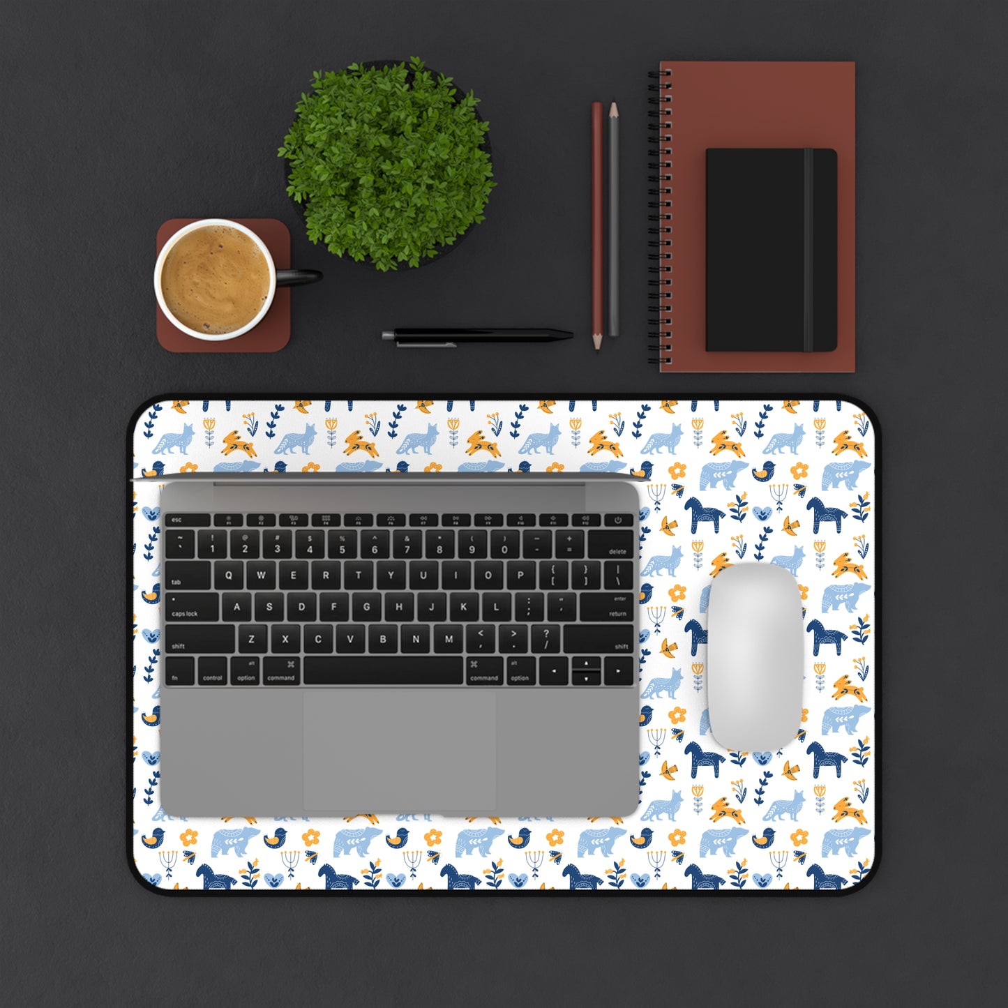 Whimsical Animal Desk Mat, Cute Office Mat for Home Decor, Perfect for Students, Gifts for Nature Lovers, Desk Accessories