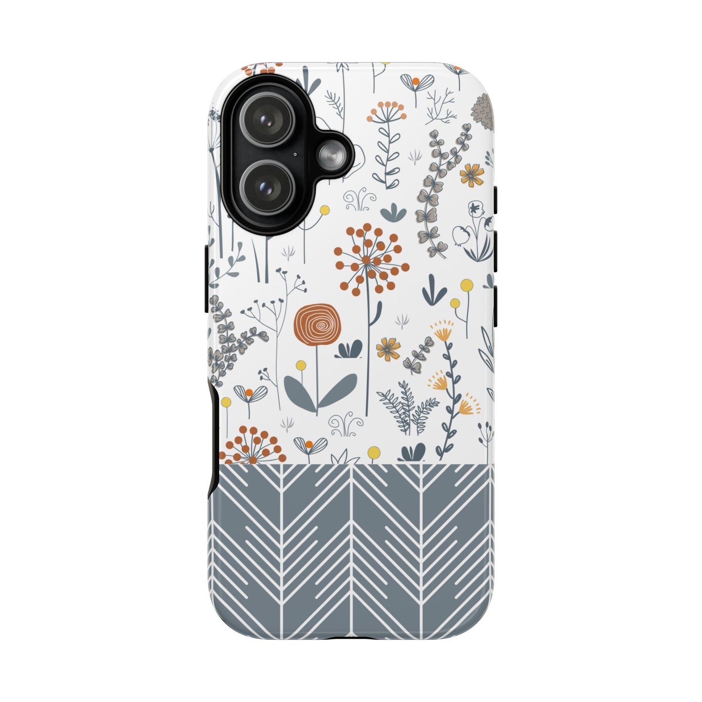 iPhone 17, iPhone 17 Air, iPhone 17 Pro Max Case, Matt & Glossy Finish, Boho Floral