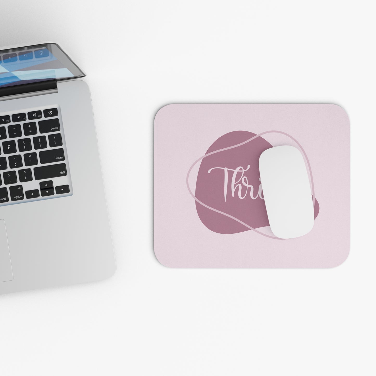 Elegant 'Thrive' Mouse Pad | Motivational Desk Accessory for Home Office, Gift for Students, Work, Self-Care Decor, Inspirational Gift