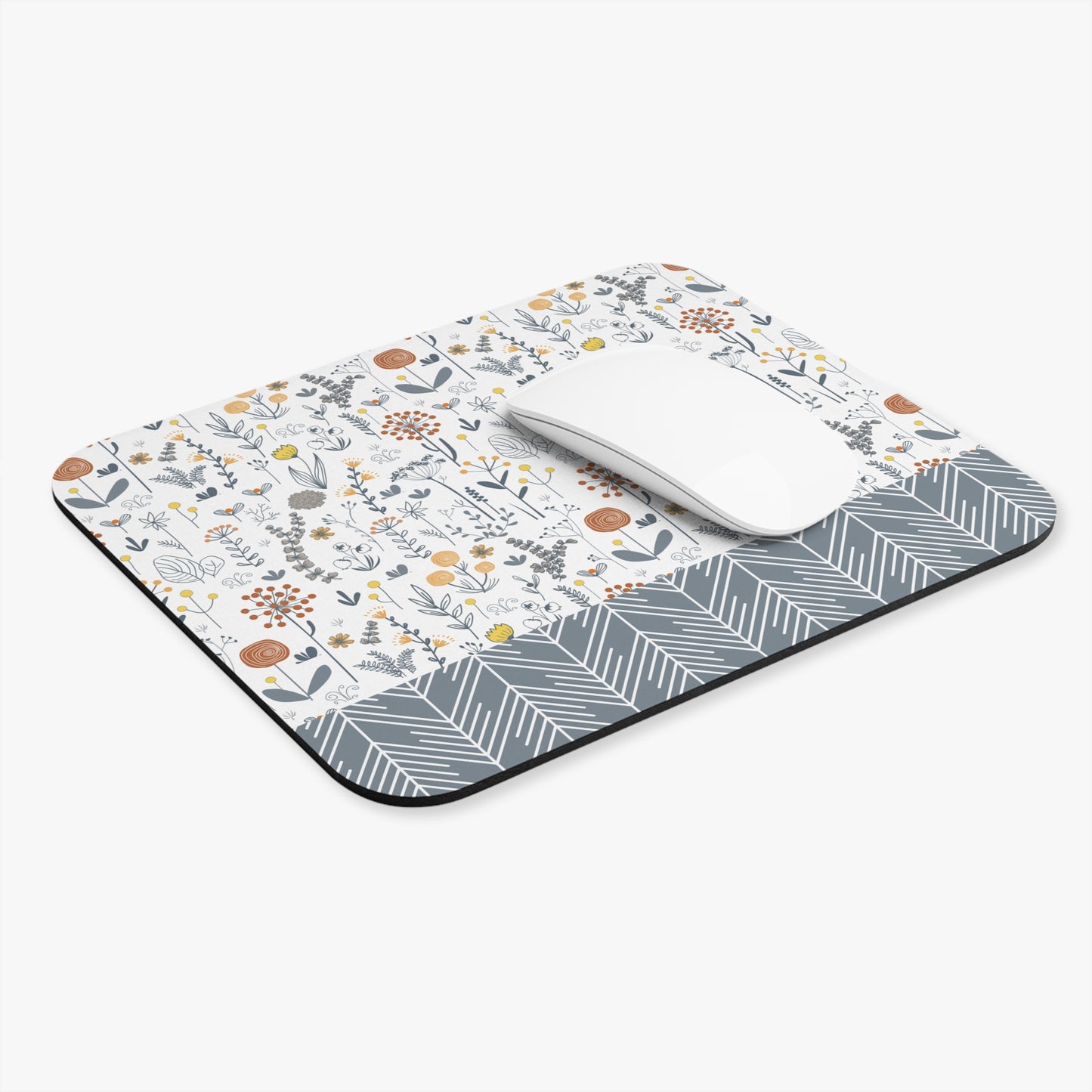 Floral Mouse Pad - Elegant Desk Accessory, Home Office Decor, Gift for Students, Floral Mousepad, Working from Home Essentials
