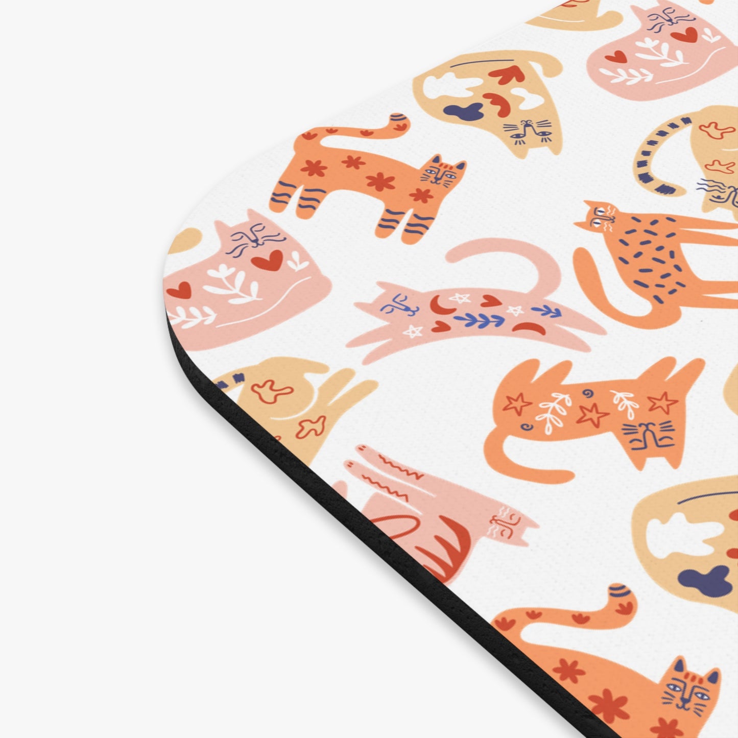 Mouse Pad, Cat Design, Scandinavian Folk Art, Home Office Decor, Nordic Art, Hygge, Work from Home Essentials, Swedish Scandi Art