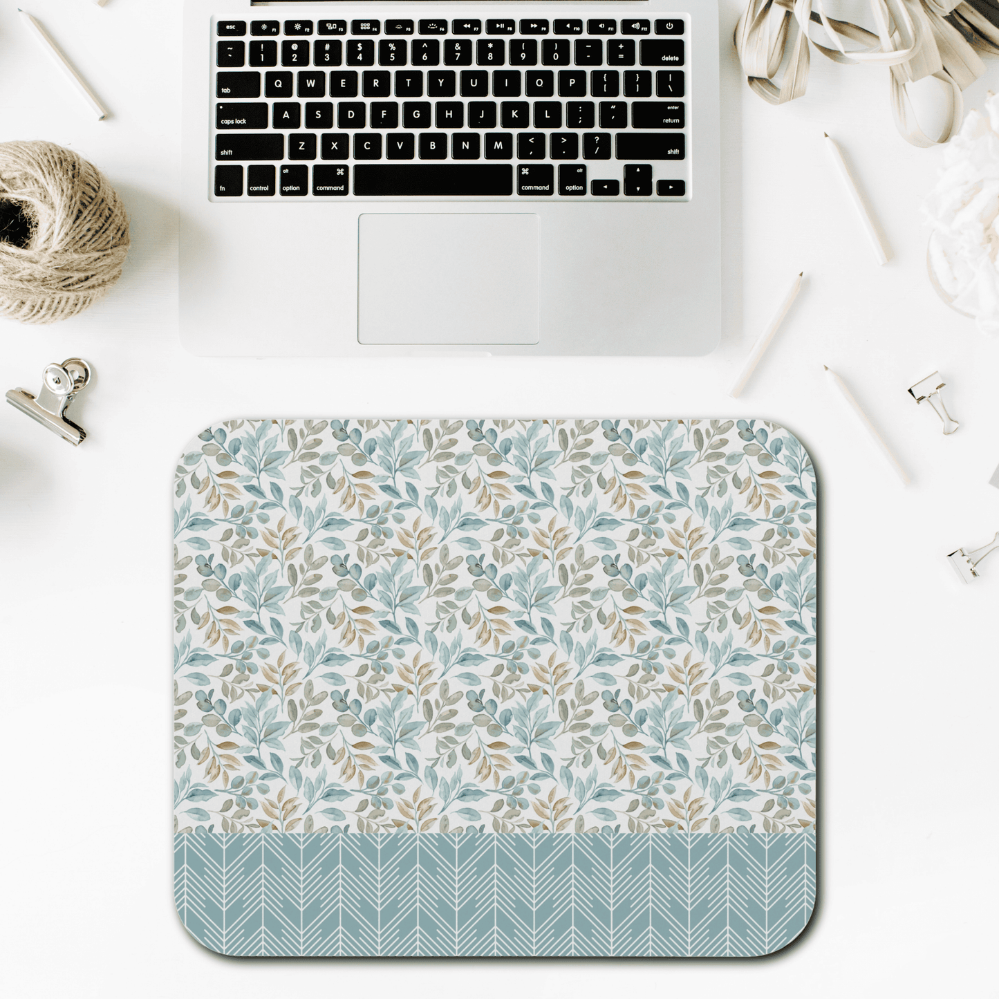 Floral Rectangle Mouse Pad for Home or Office, Office Decor, Gift for Her, Desk Accessories, Nature Inspired