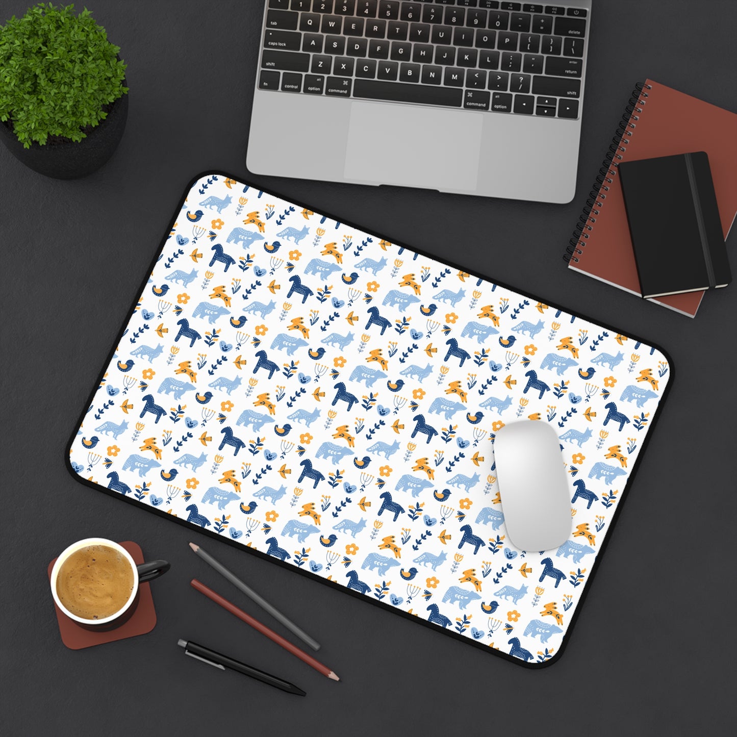 Whimsical Animal Desk Mat, Cute Office Mat for Home Decor, Perfect for Students, Gifts for Nature Lovers, Desk Accessories