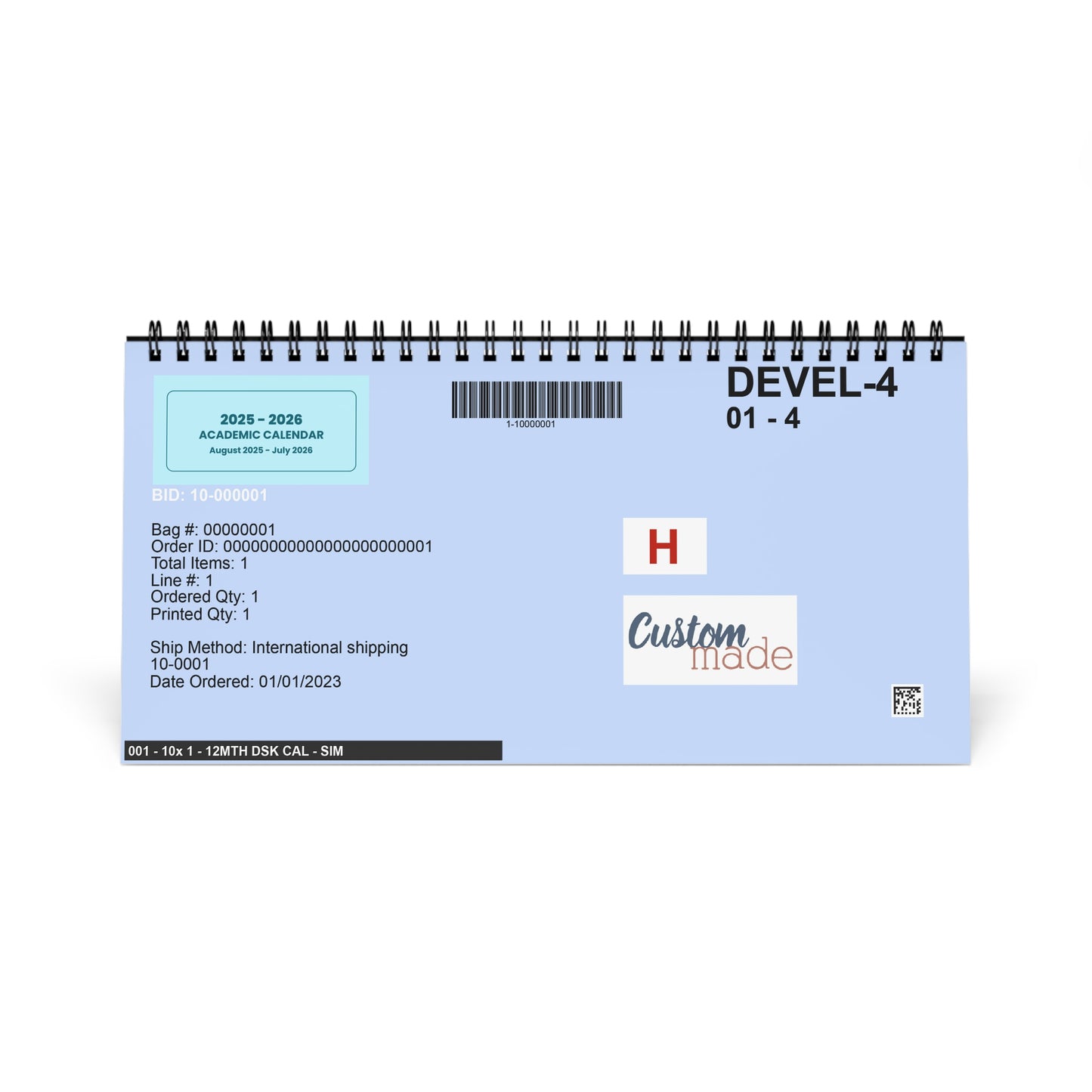 2025-2026 Academic Desk Calendar, August 2025 - July 2026, Planner for Students, Monthly Organizer, School Supplies, Home Office Decor