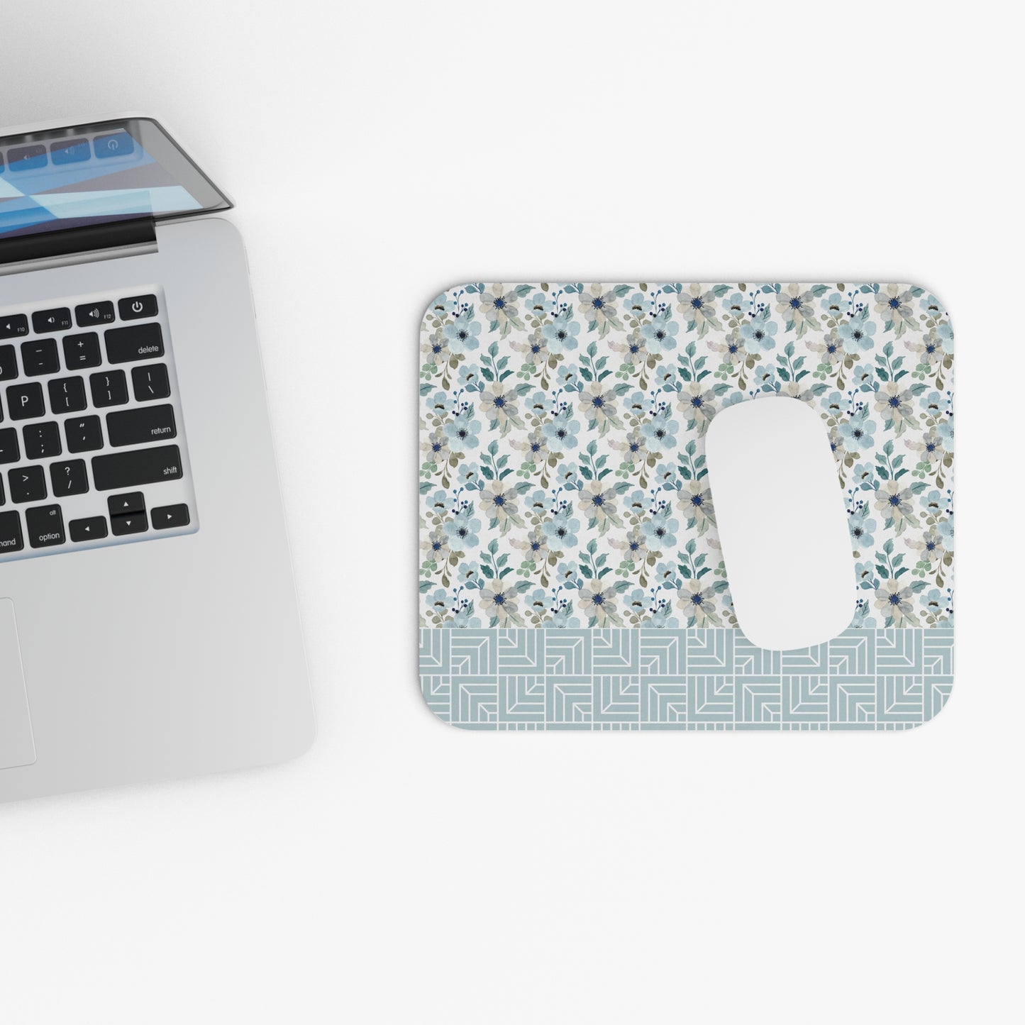 Floral Mouse Pad, Office Decor, Gift for Her, Workspace Accessory, Functional Art, Home Office Essentials