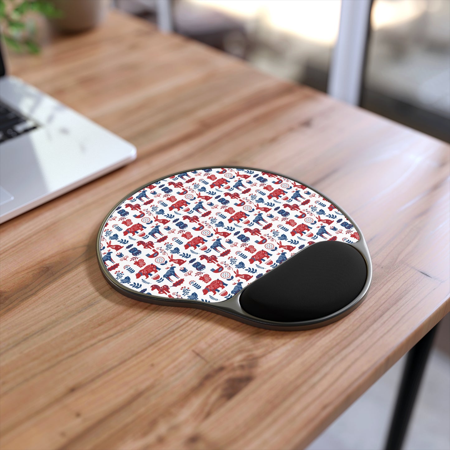 Mouse Pad with Wrist Rest, Ergonomic Mousepad with Wrist Support, Gaming Mousepad, Nordic Scandinavian Style Inspired Home Office Decor