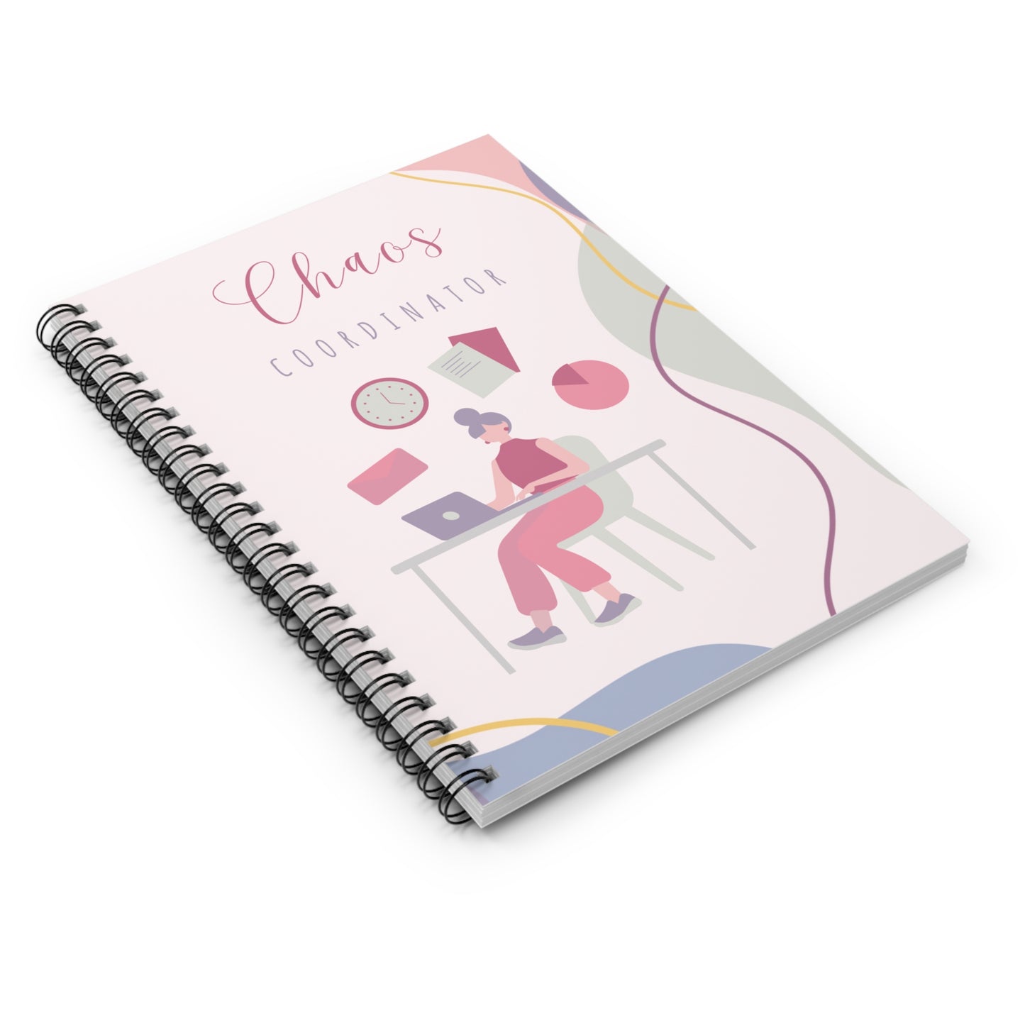 Chaos Coordinator Spiral Notebook - Perfect for Organizing, Gift for Managers, Students, Planners, Journals, Work and School
