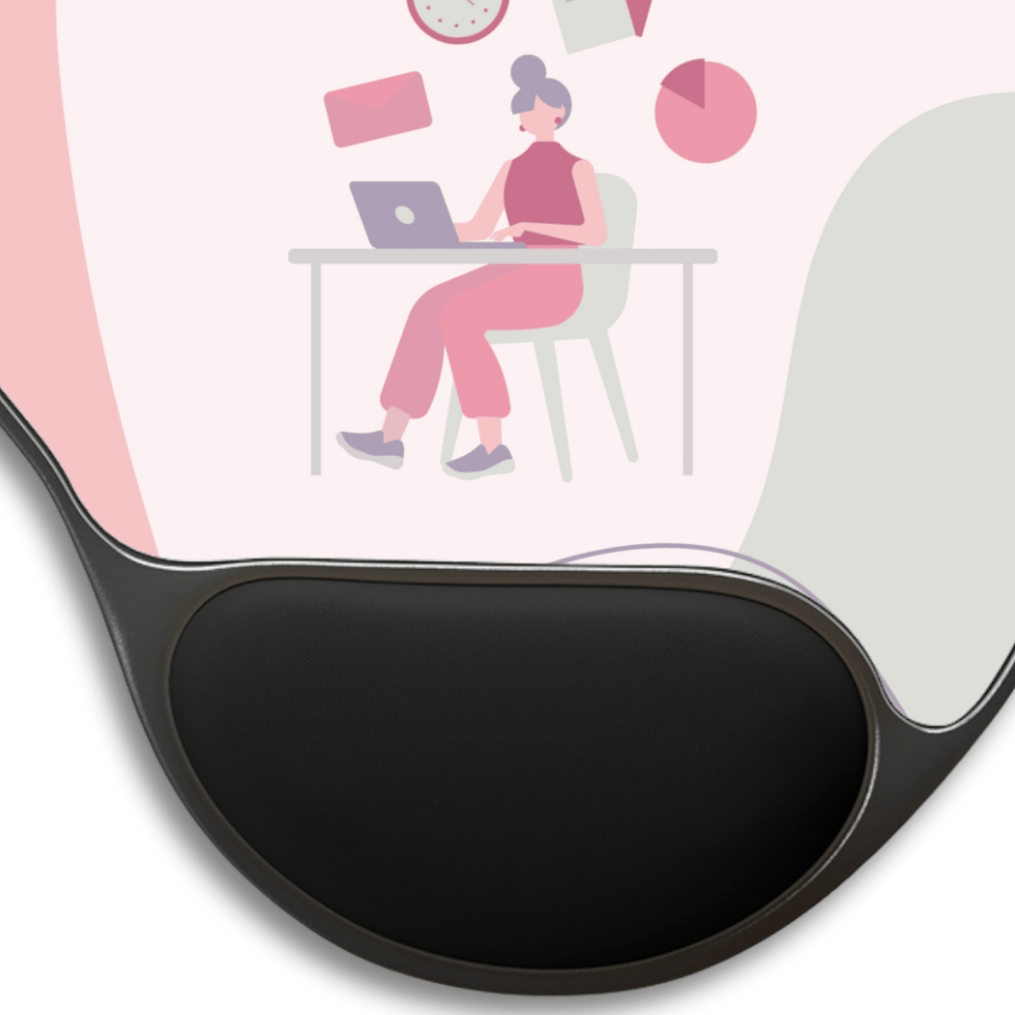 Mouse Pad, Chaos Coordinator Ergonomic Wrist Rest Pad - Funny Cute Desk Accessories, Office Gift Idea, Computer Desk Decor, Coworker Gift,