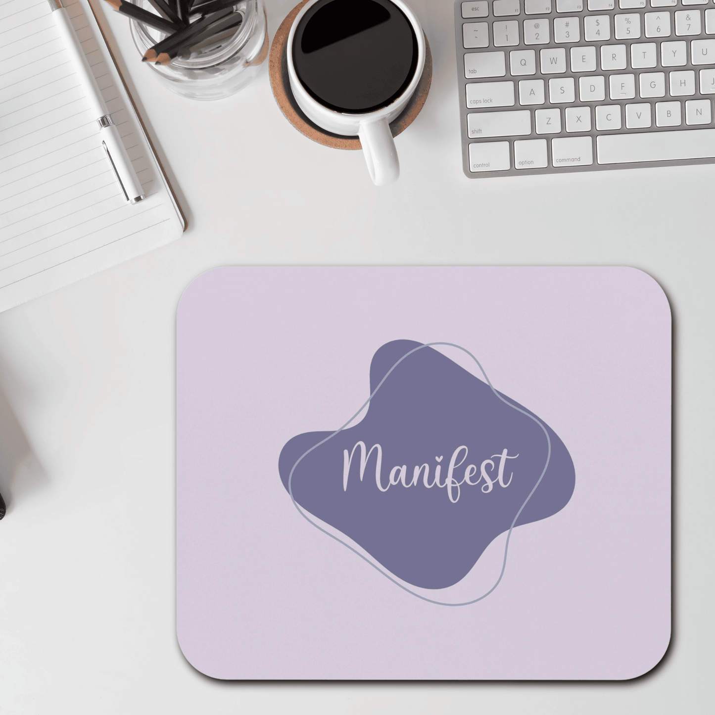 Manifest Mouse Pad - Stylish Desk Accessory, Gift for Students, Home Office Decor, Inspirational Workspace, Positive Energy