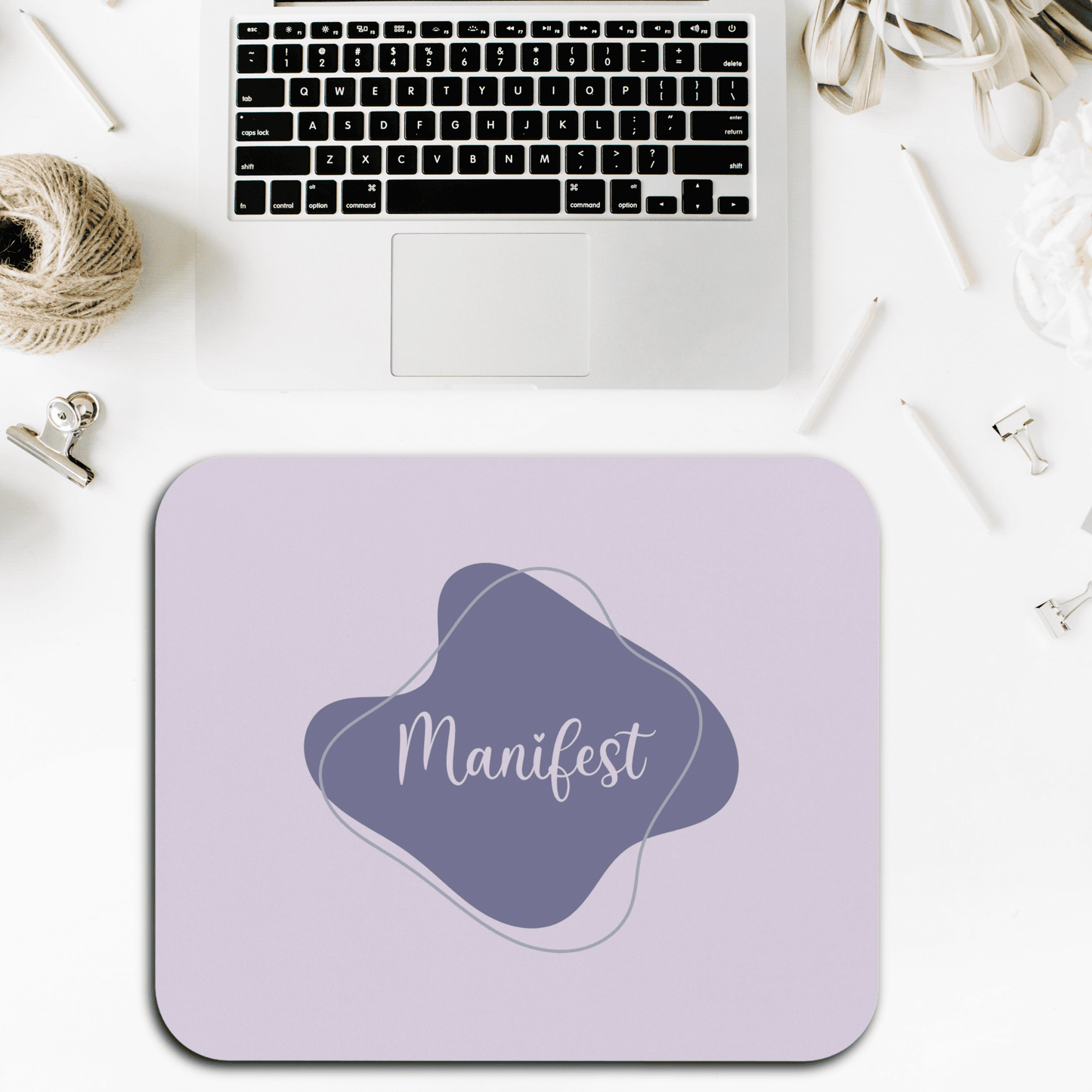 Manifest Mouse Pad - Stylish Desk Accessory, Gift for Students, Home Office Decor, Inspirational Workspace, Positive Energy