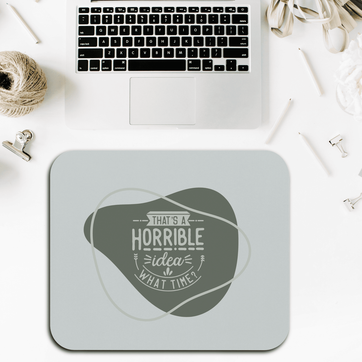 Funny Office Mouse Pad - Quirky Gift for Entrepreneurs, Humor Desk Accessory, Work From Home Essential, Inspirational Office Decor