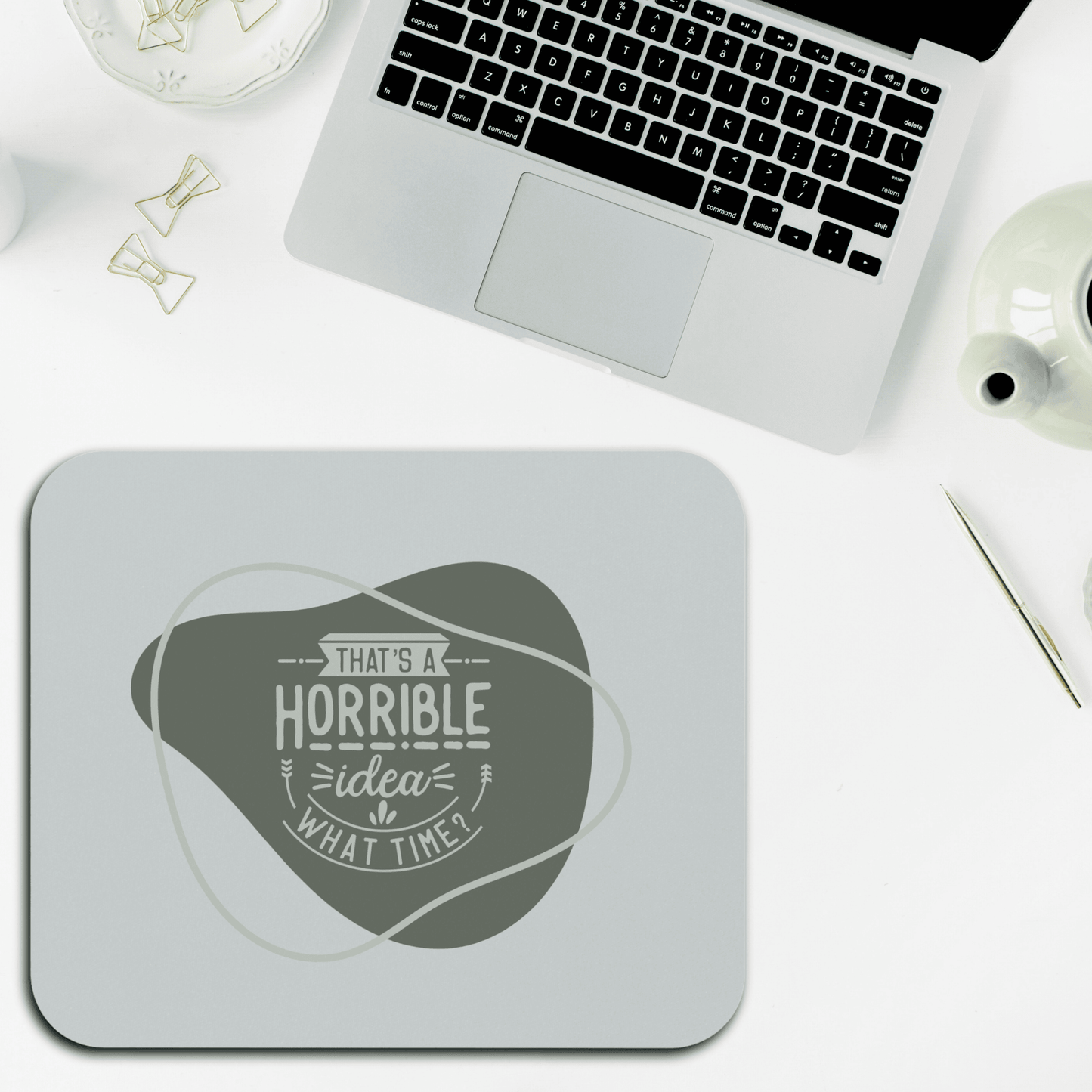 Funny Office Mouse Pad - Quirky Gift for Entrepreneurs, Humor Desk Accessory, Work From Home Essential, Inspirational Office Decor