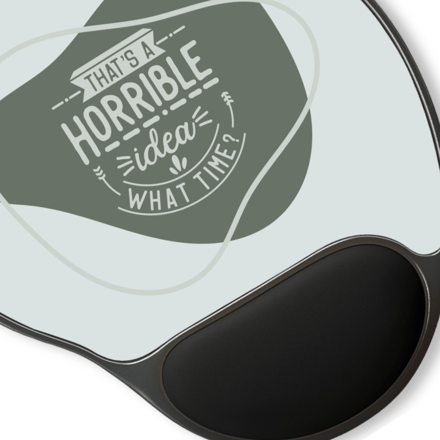 Funny Mouse Pad with Wrist Rest, Office Desk Accessories, Gift for Coworkers, Work From Home Humor, Computer Accessory