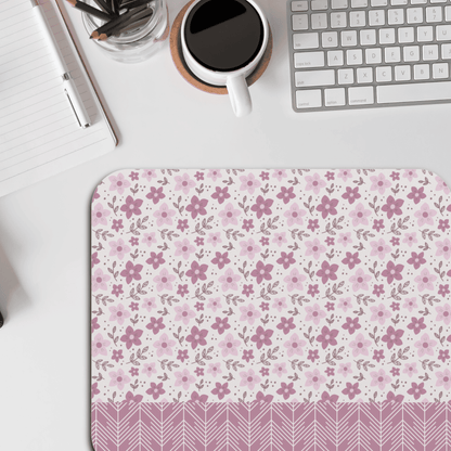 Floral Mouse Pad - Cute Desk Accessory, Office Decor, Gift for Her, Flower Pattern, Computer Mat