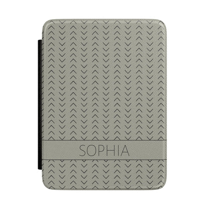 Kindle Paperwhite Case 12th Gen 7", Custom Name, Mudcloth Inspired Pattern, Fits Kindle Colorsoft