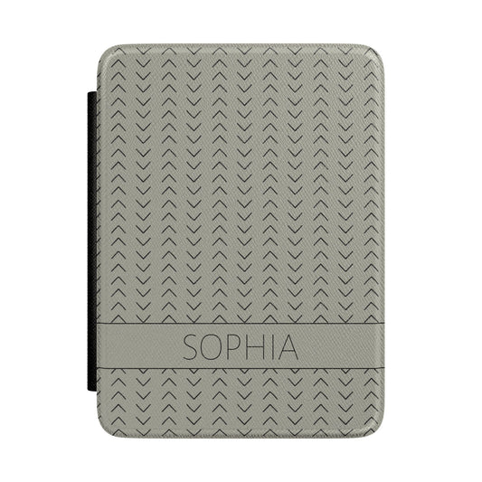 Kindle Paperwhite Case 12th Gen 7", Custom Name, Mudcloth Inspired Pattern, Fits Kindle Colorsoft
