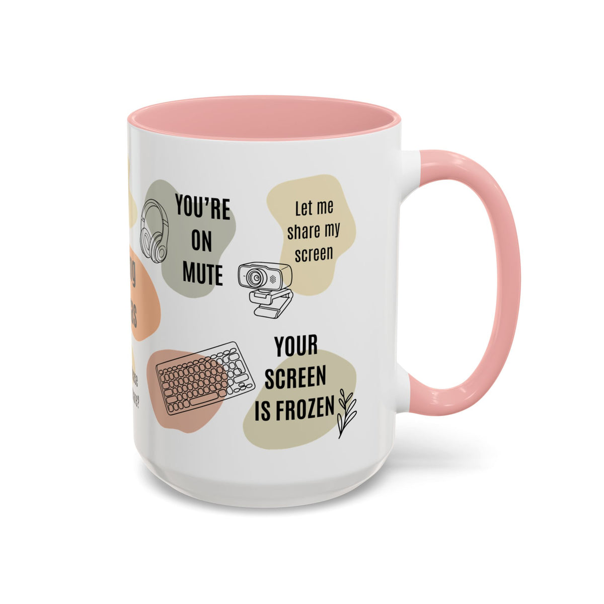 Funny Office Mug, Virtual Meeting Humor Coffee Cup, Work From Home Gift, Coworker Gift | Meeting Mantras
