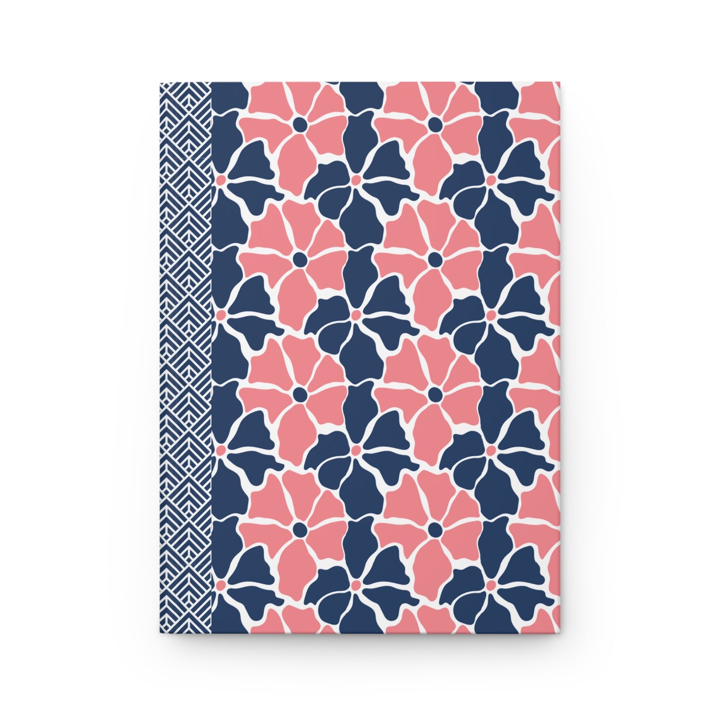 Groovy Retro Flowers Journal Hardcover Notebook, Vintage Floral Design